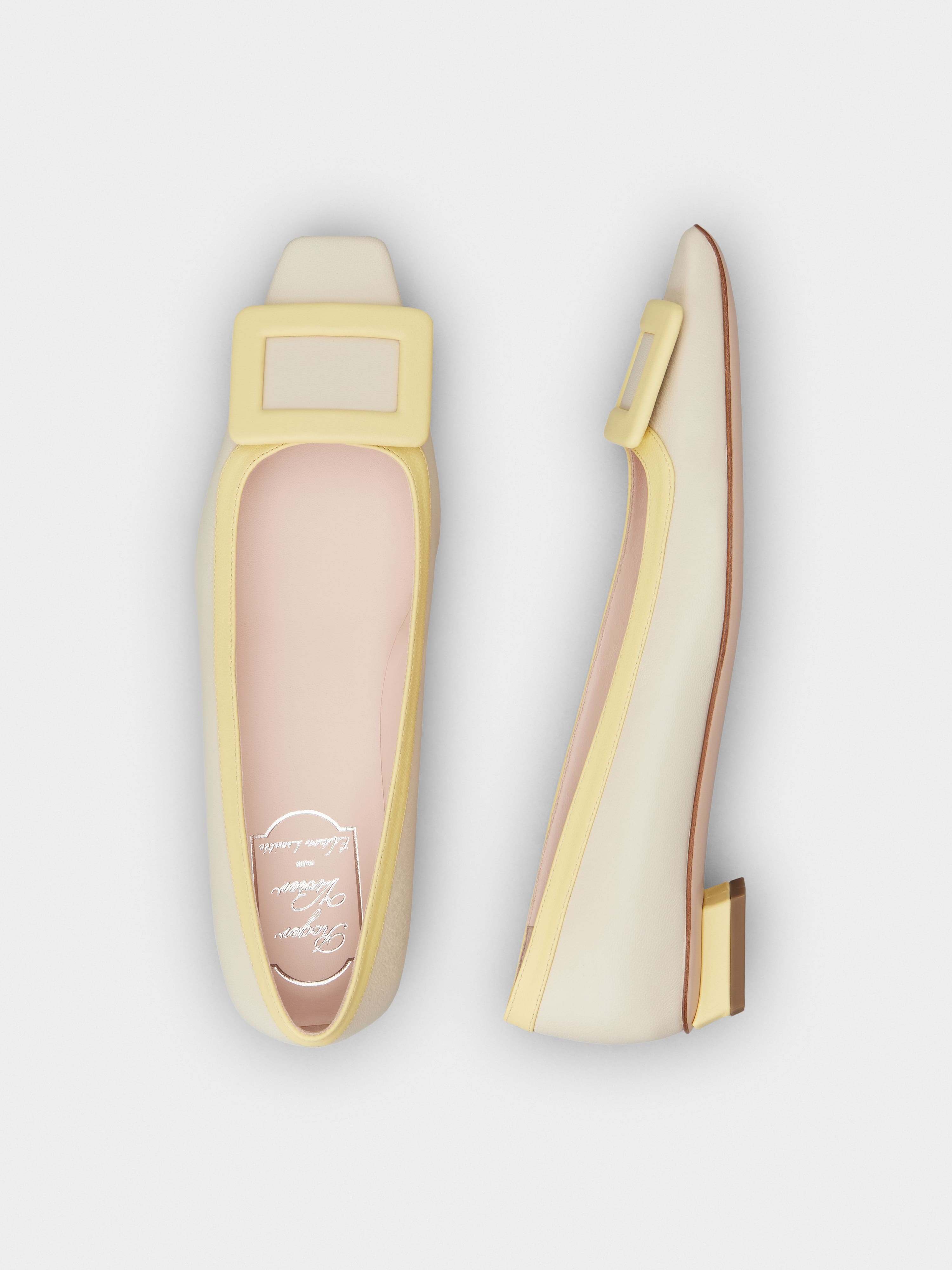 Belle Vivier Covered Buckle Ballerinas in Nappa Leather - 4