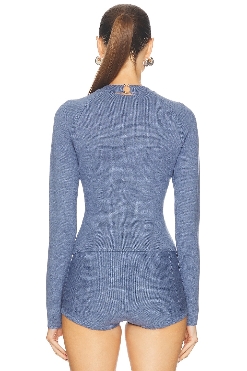 Knit Underbust Long Sleeve Top - 3