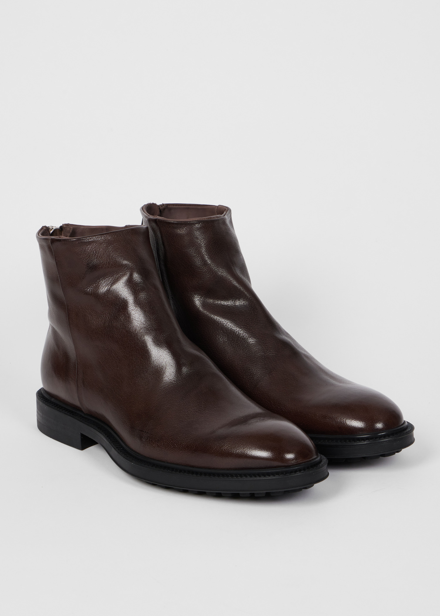 Brown Leather 'Nik' Boots - 4