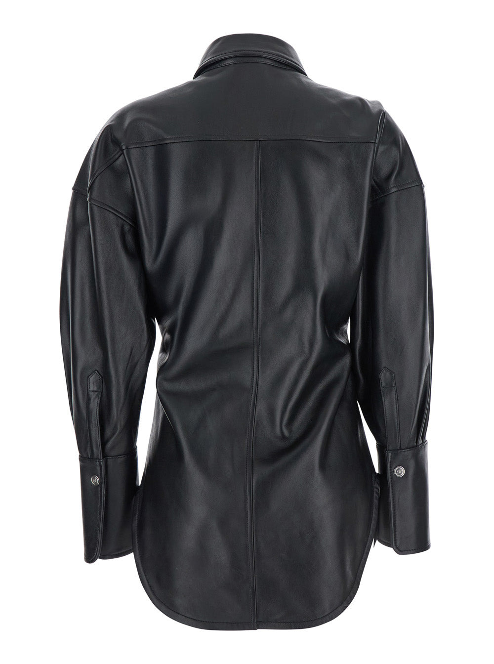 Blumarine Women 4L087a Large Leather Shirt - 2