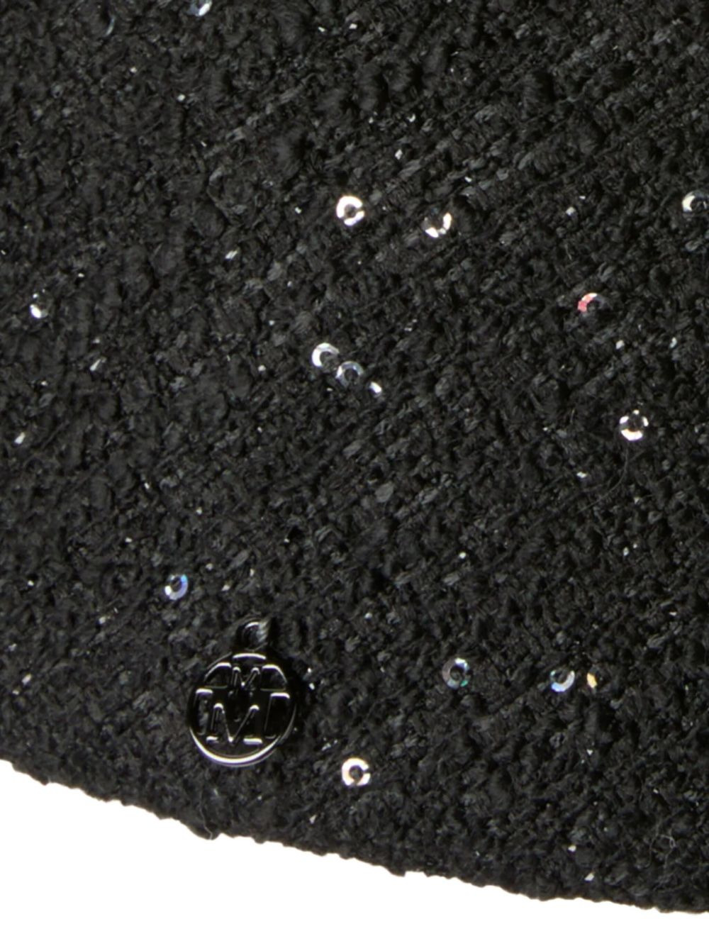 sequin-embellished cashmere hat - 2
