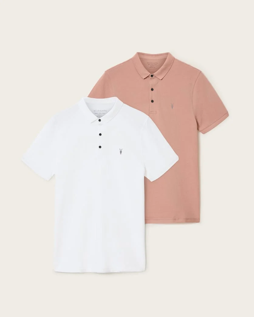REFORM SHORT SLEEVE POLO SHIRTS 2 PACK - 1