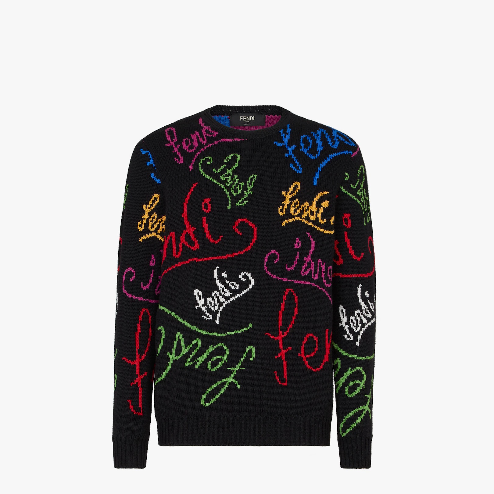 Black wool sweater - 1