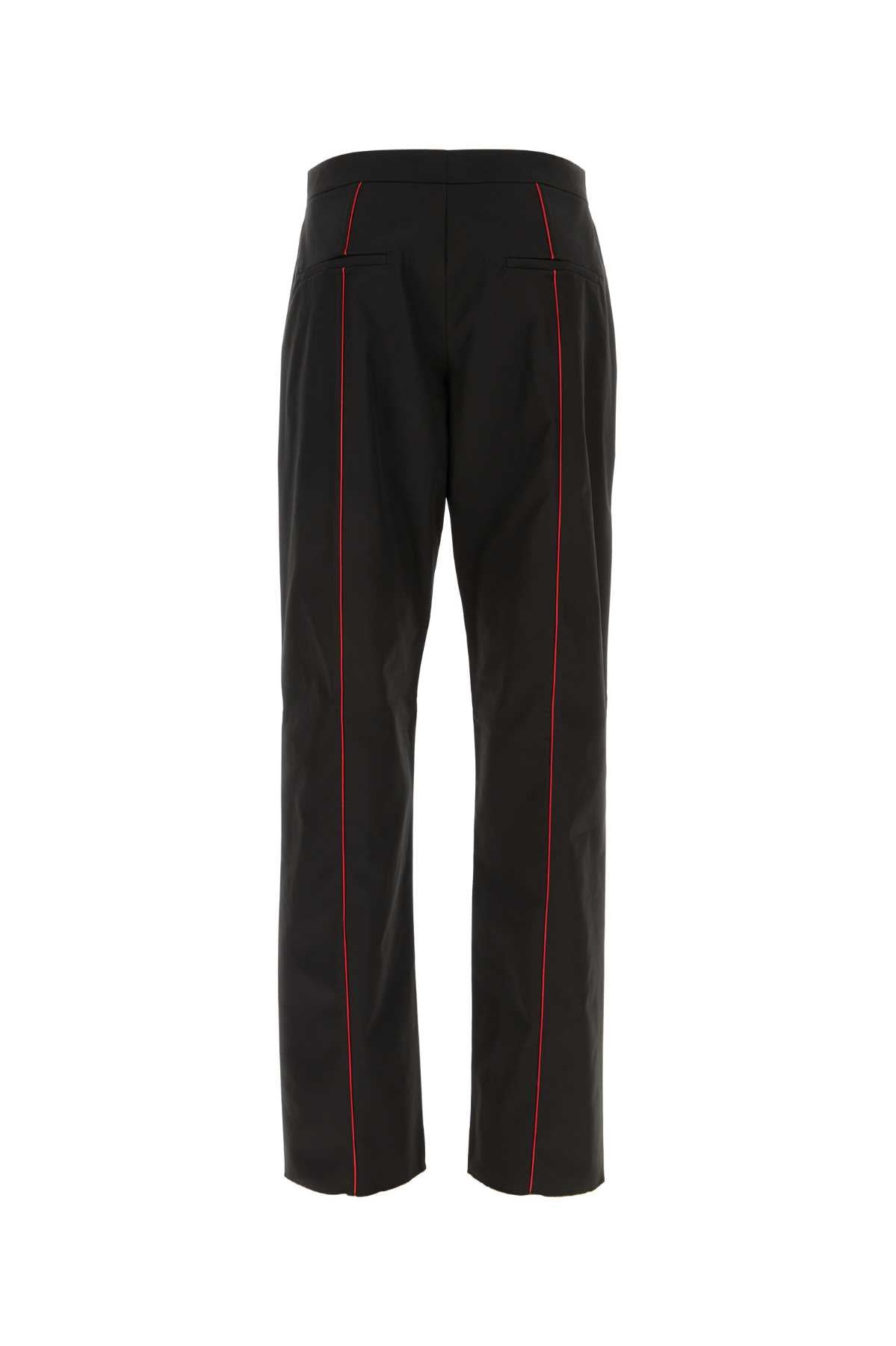 Salvatore Ferragamo Men Black Polyester Blend Pant - 2