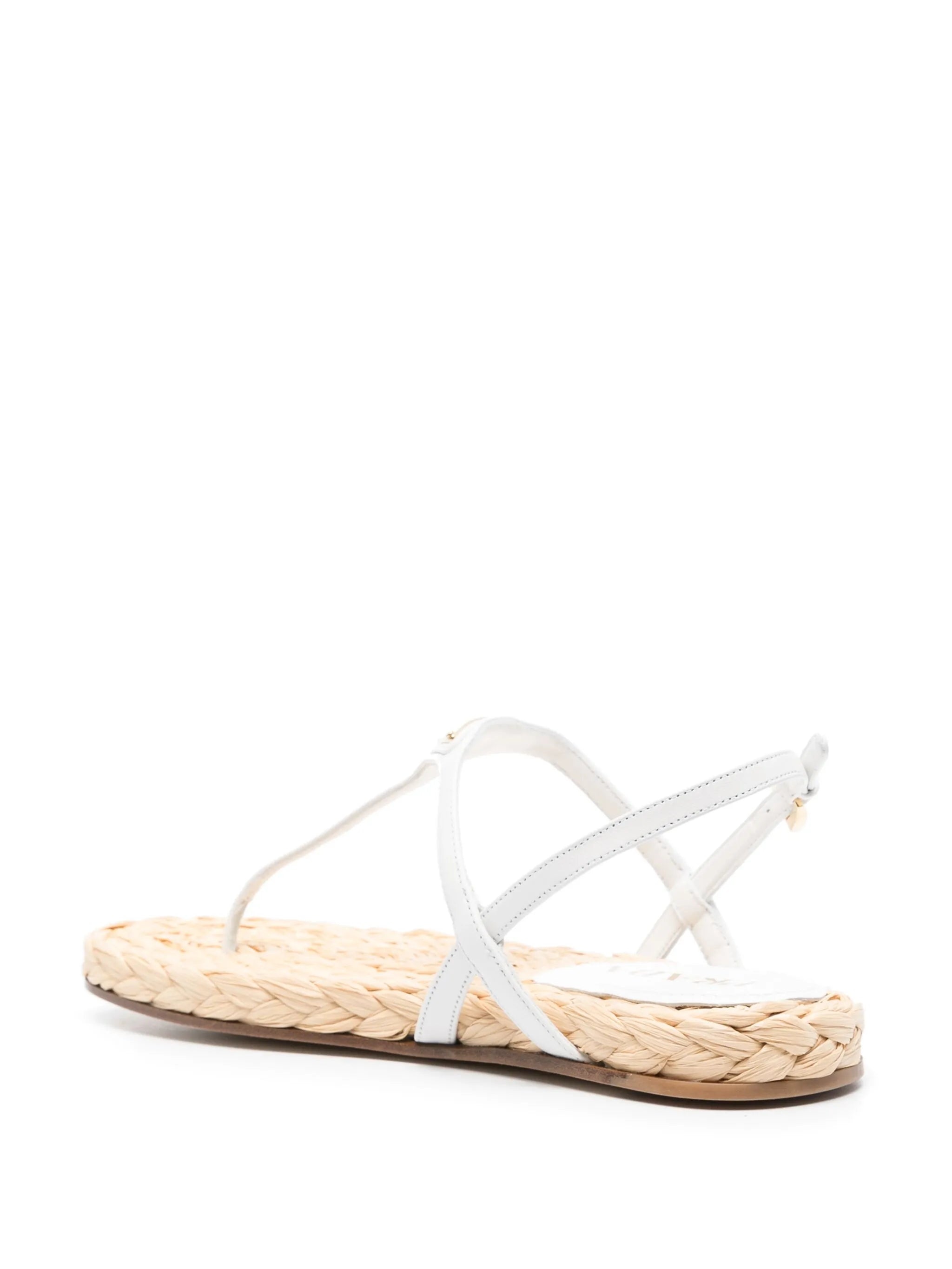 Triangle-logo Slingback Sandals - 3