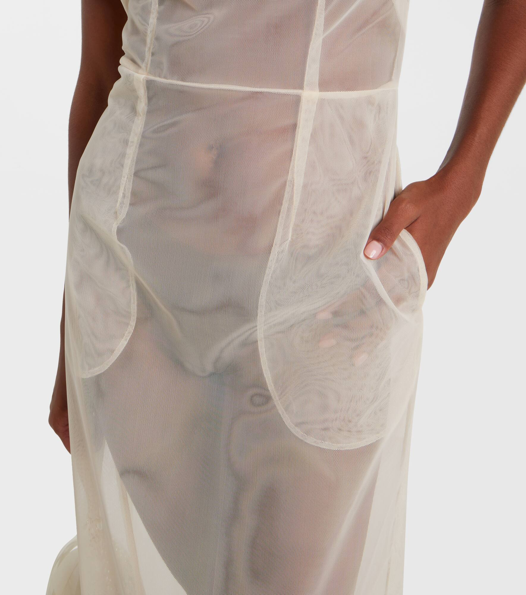 Tulle midi dress - 5