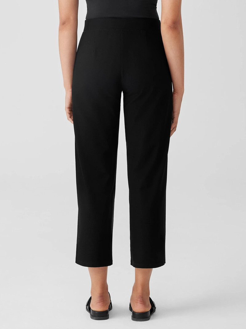 Washable Stretch Crepe Straight Pant with Yoke 4