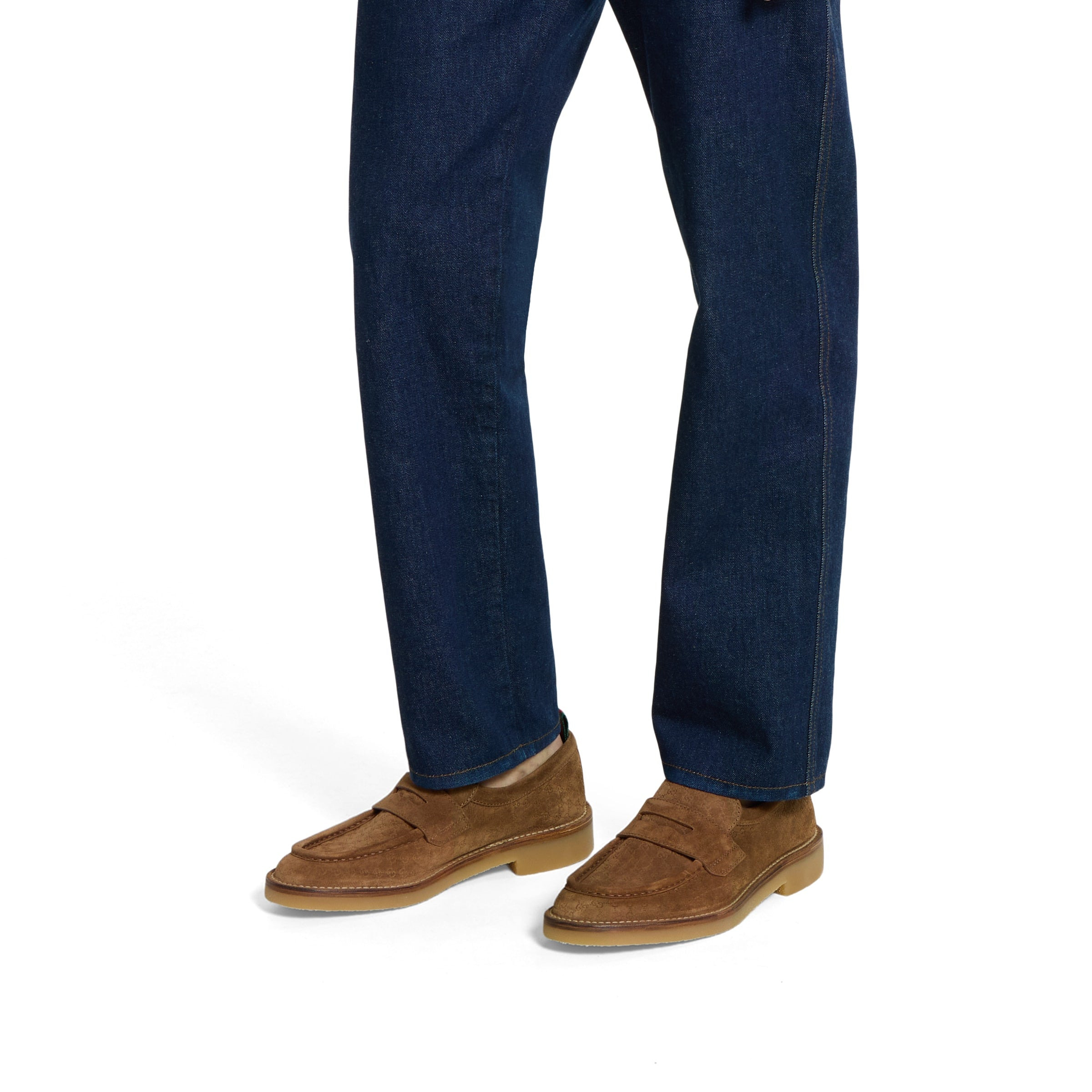 Gucci Web GG Suede Loafers - 5