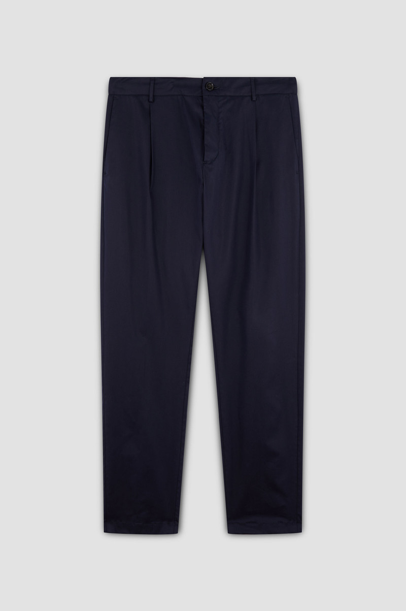 CHINO PANTS IN COTTON AND STRETCH TENCEL 1