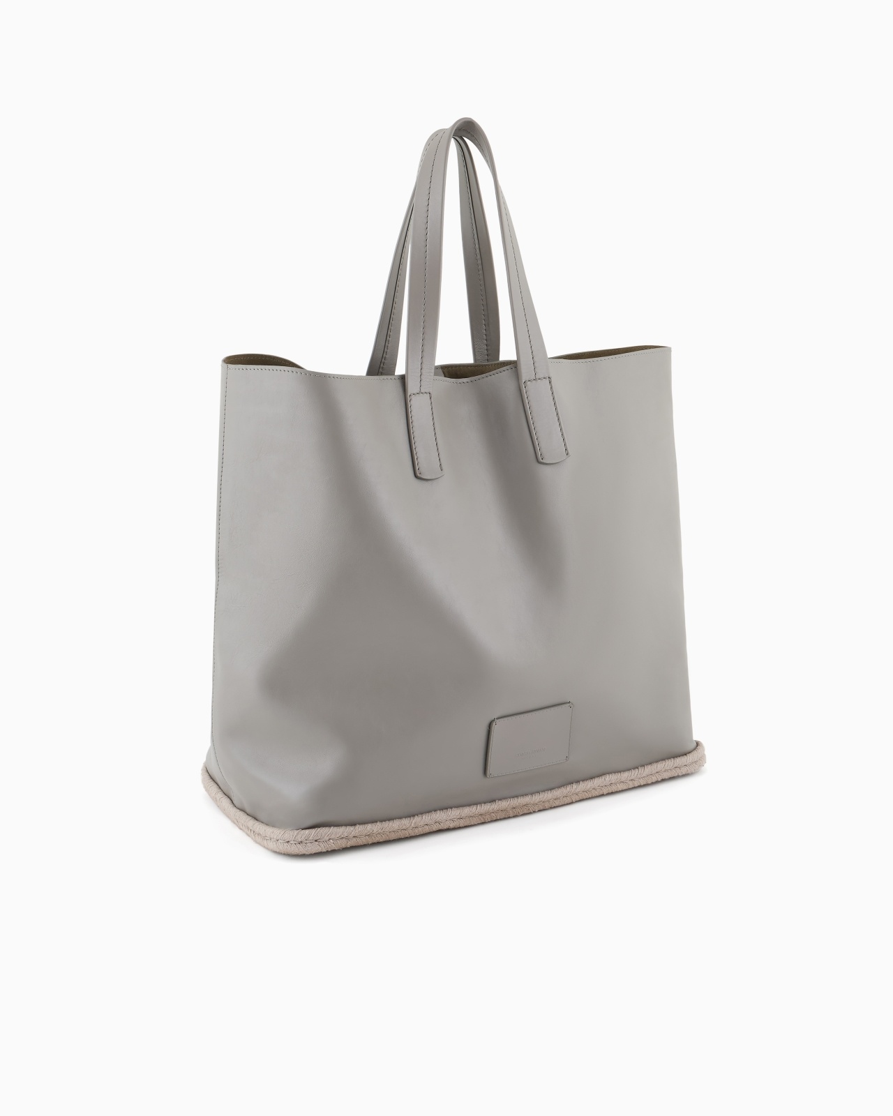 NAPPA-LEATHER AND ROPE SHOPPER BAG - 2