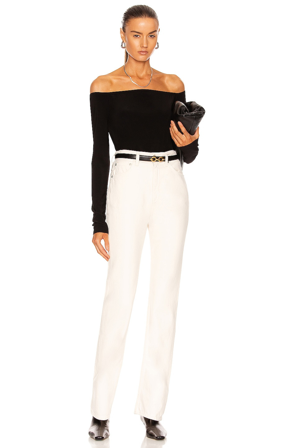 Long Sleeve Off Shoulder Top - 4