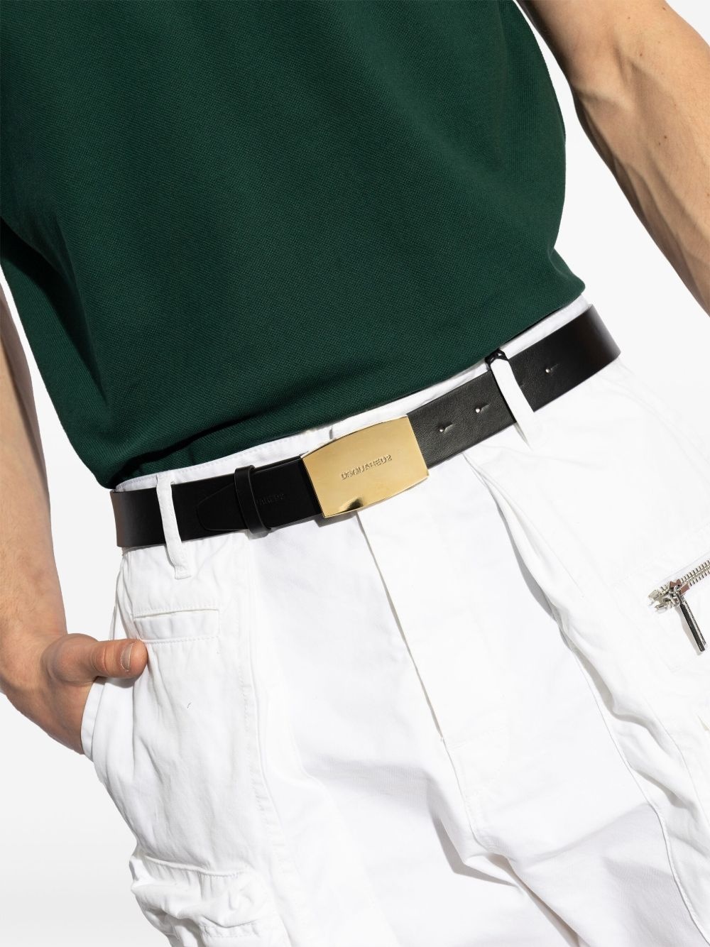 logo engraved belt - 4