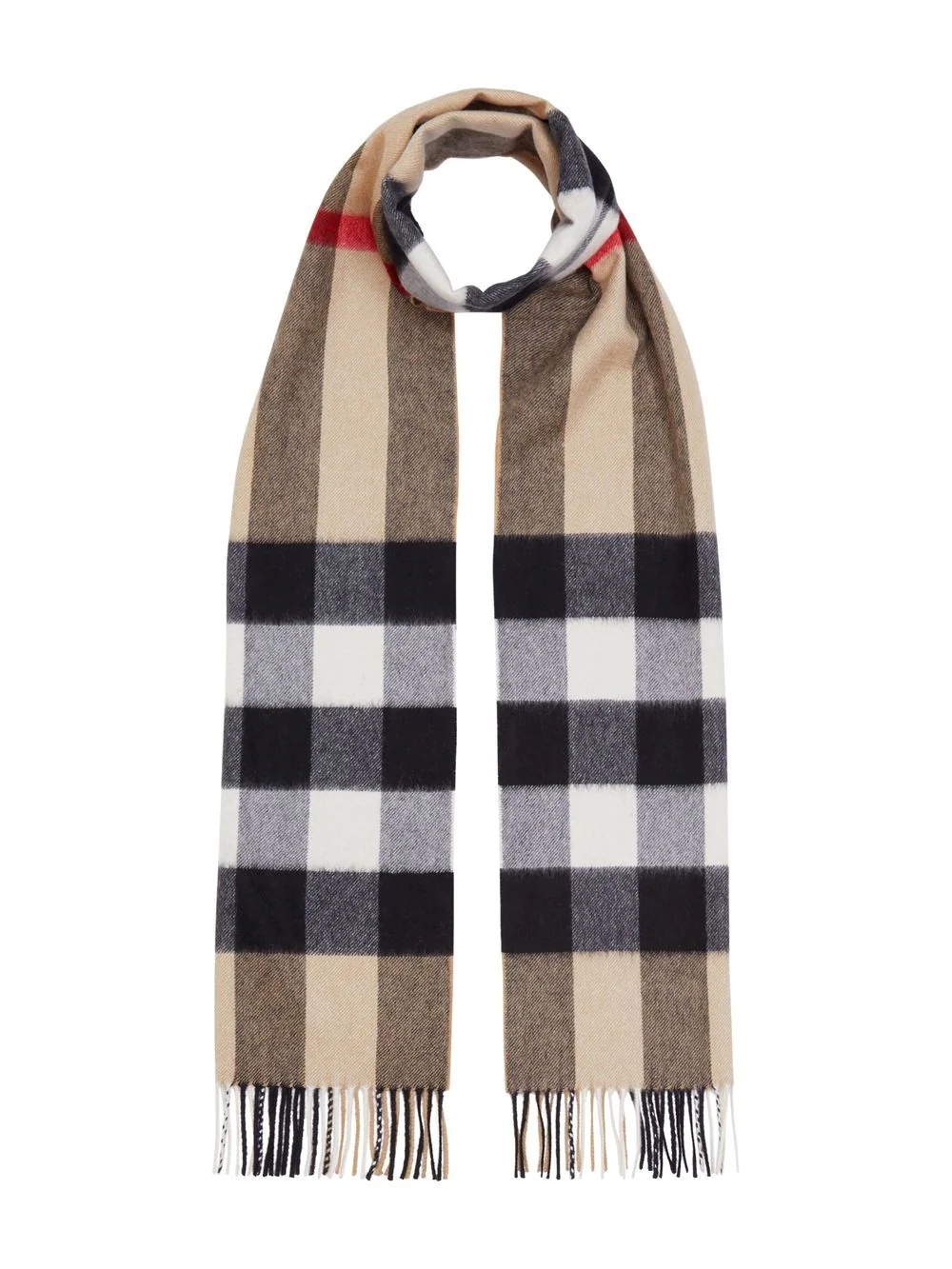 checked cashmere scarf - 5