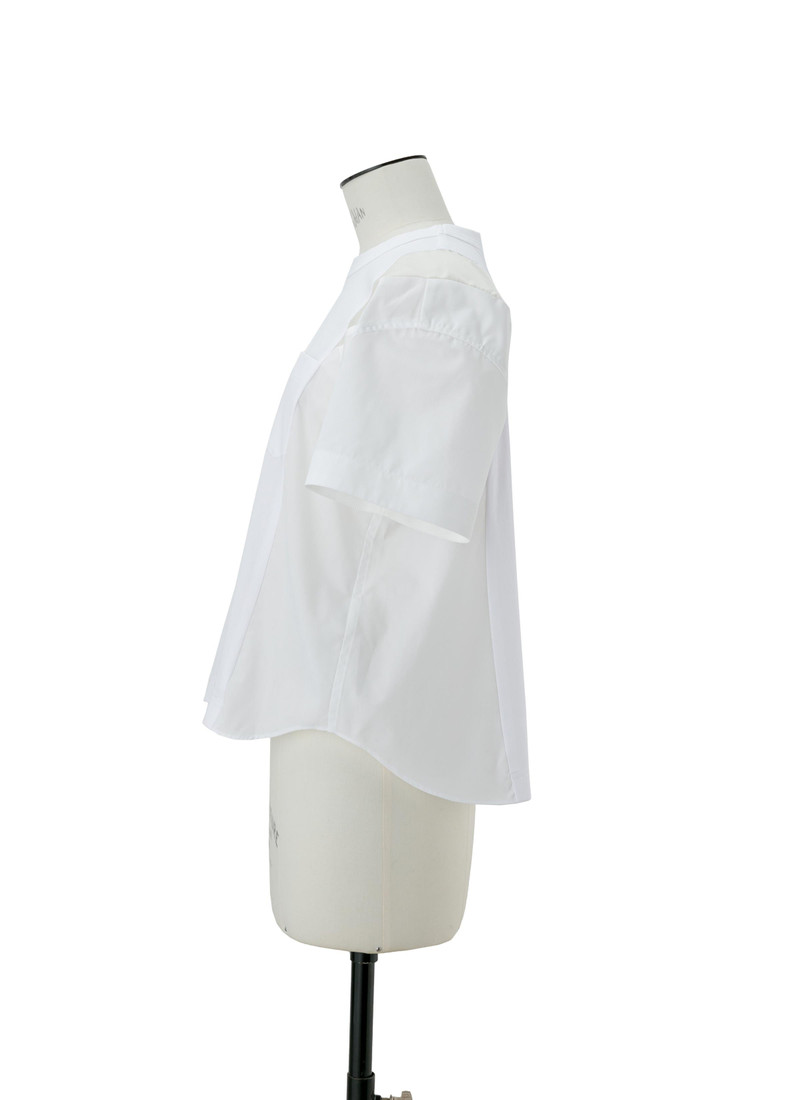 sacai Poplin x Cotton Jersey T-Shirt outlook