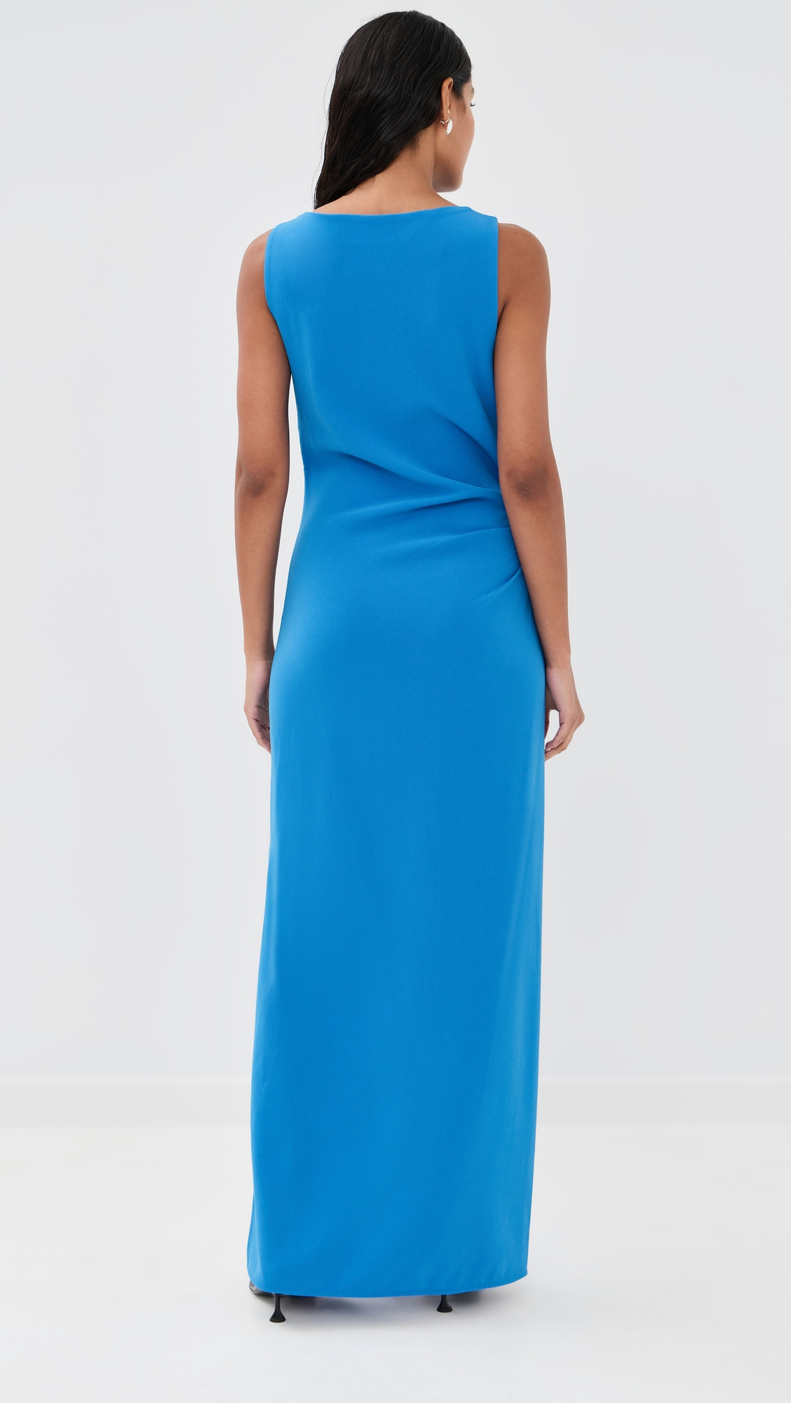 Indria Dress In Matte Double Crepe - 2