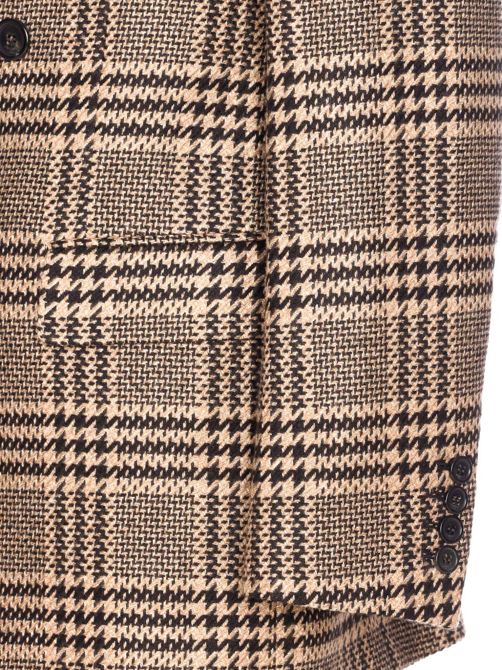 double-breasted check blazer - 3