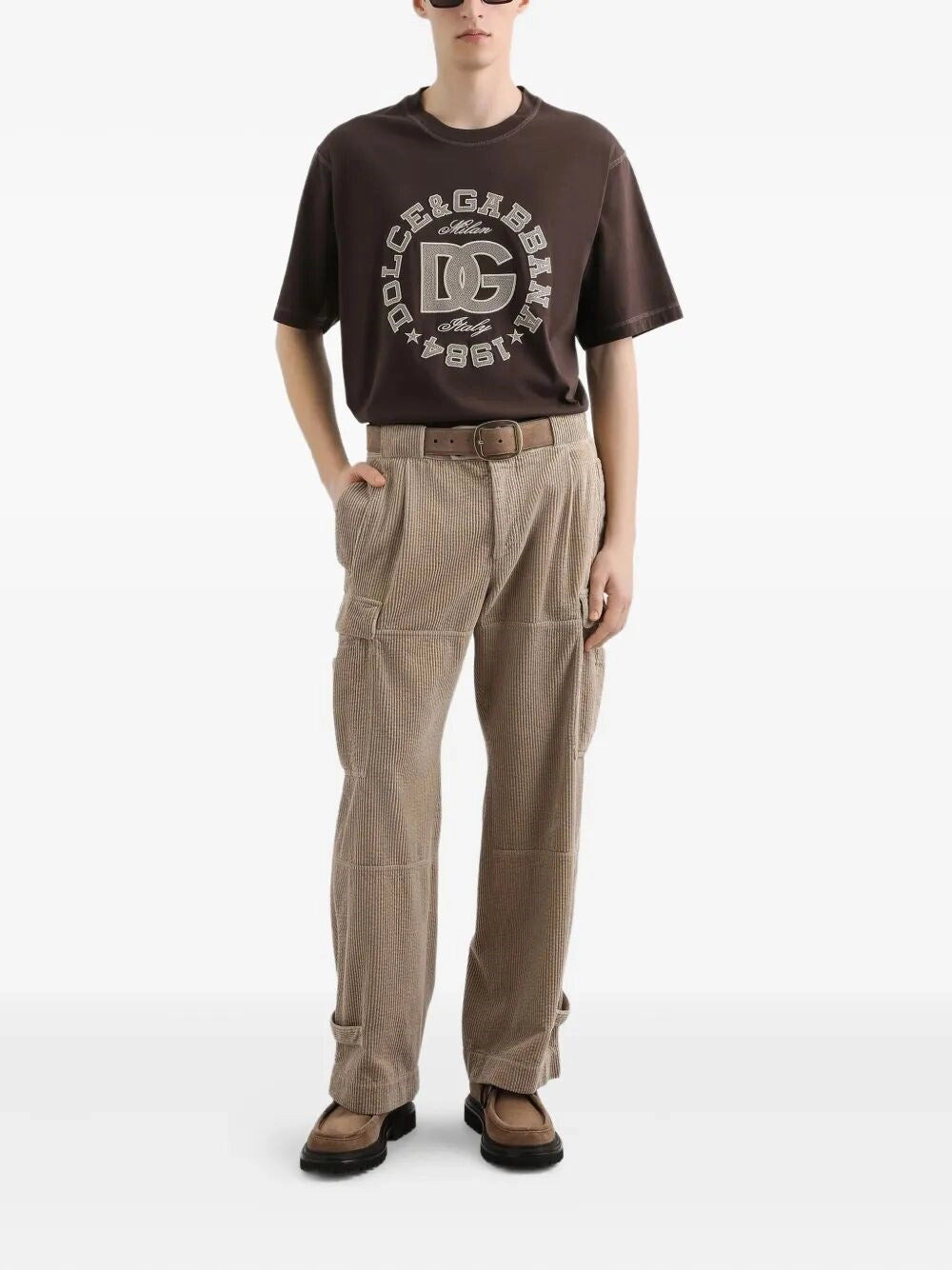 Dolce & Gabbana Men Short Sleeve Crew-Neck T-Shirt - 2