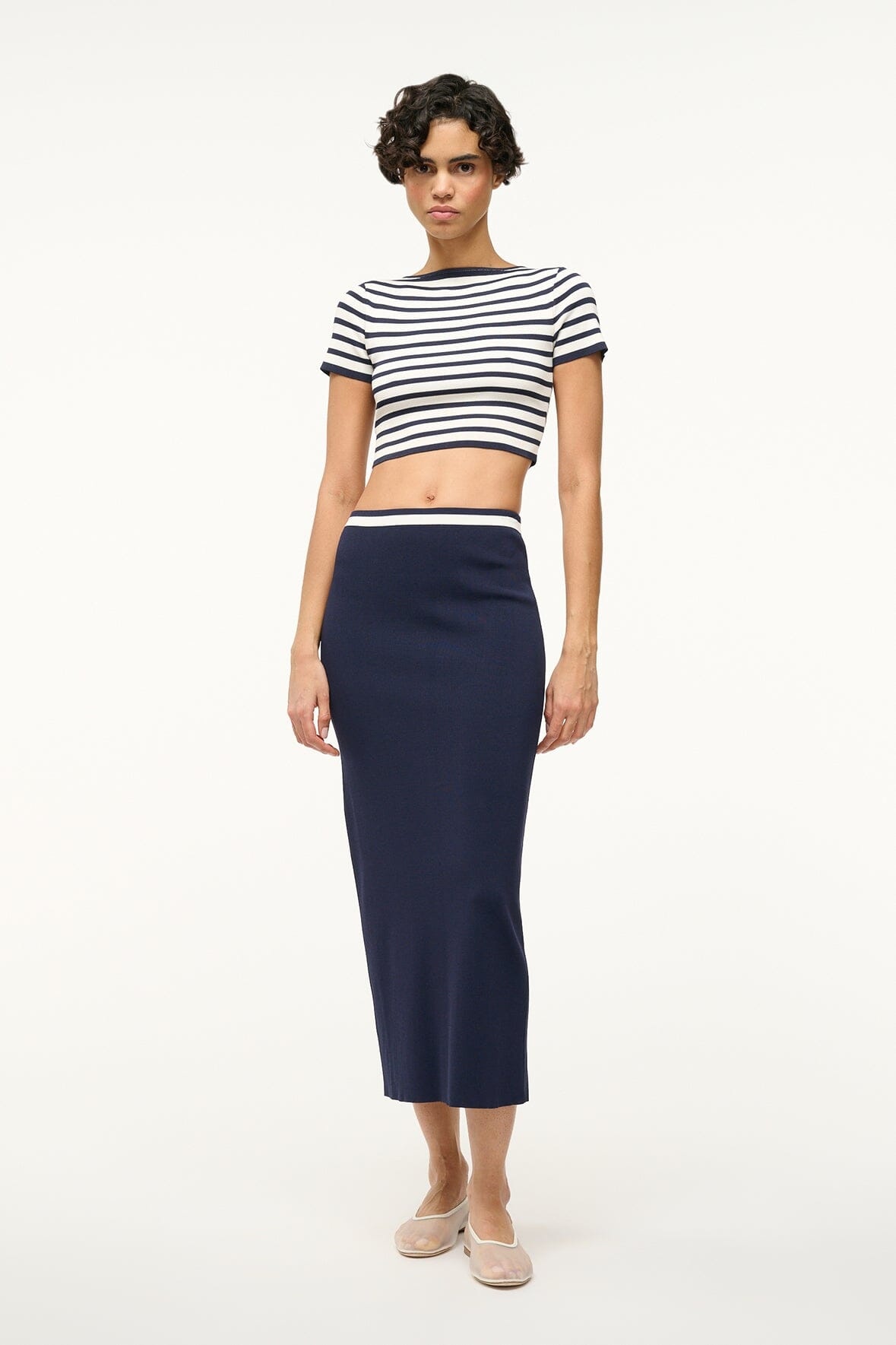 STAUD GUARD TOP NAVY WHITE - 3
