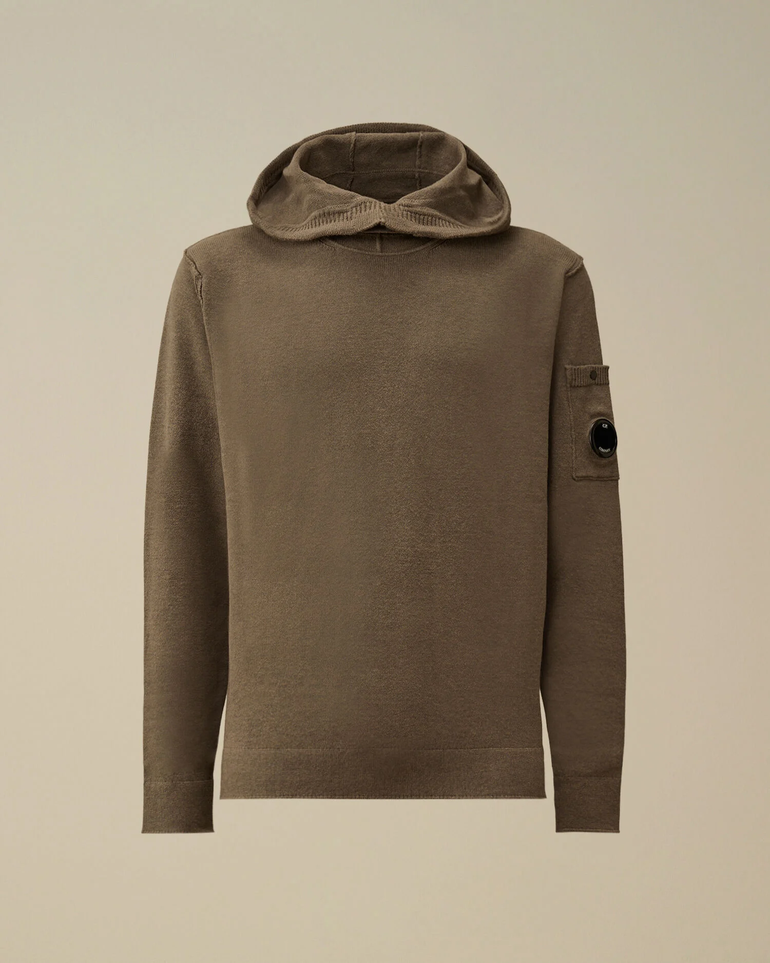 Soft Cotton Stretch Hooded Sweater - 1