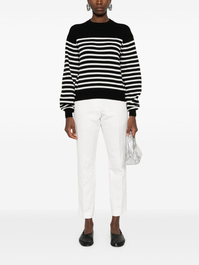 KHAITE long-sleeve striped jumper outlook