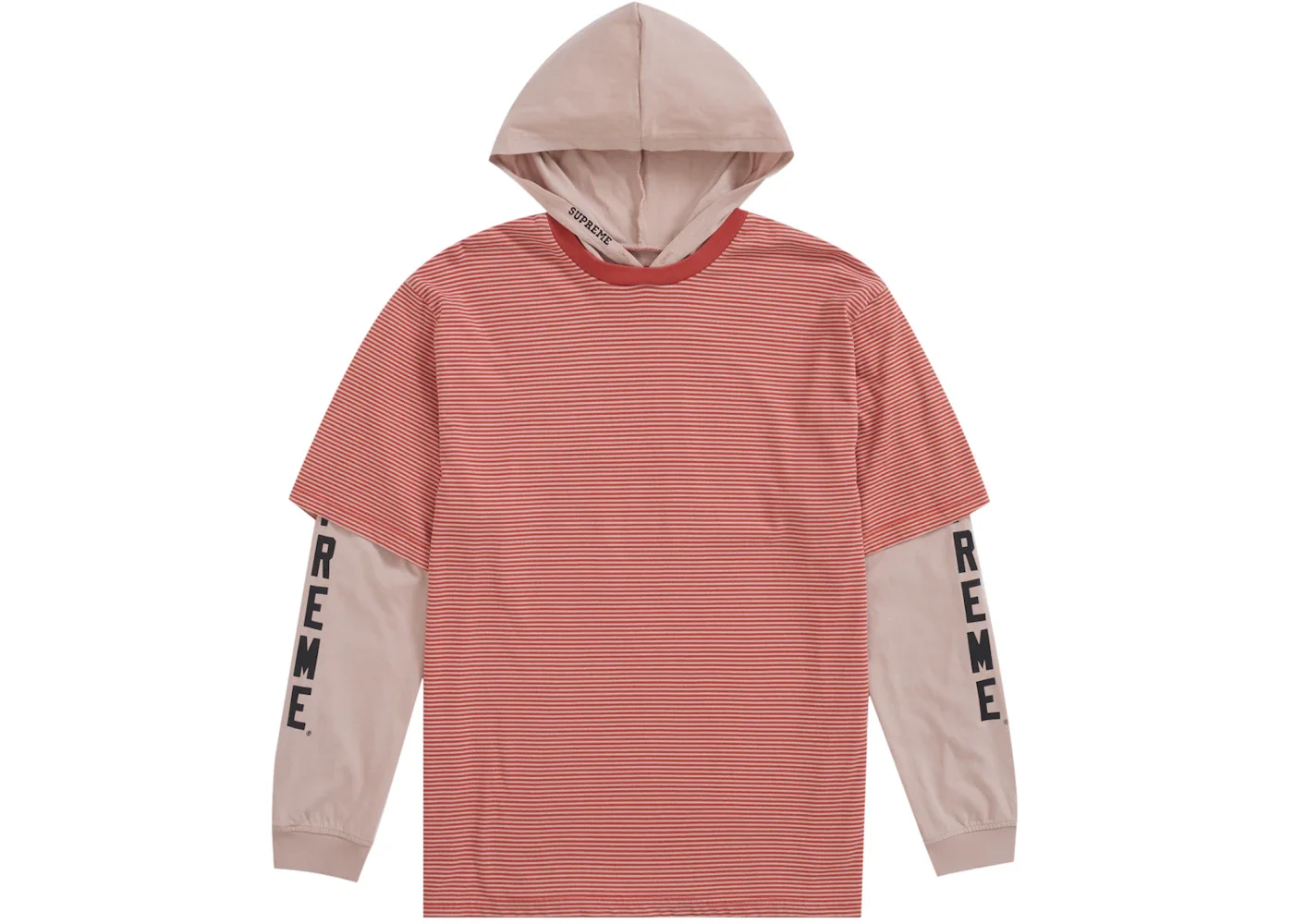 Supreme Layered Hooded L/S Top (SS24) Tan - 1