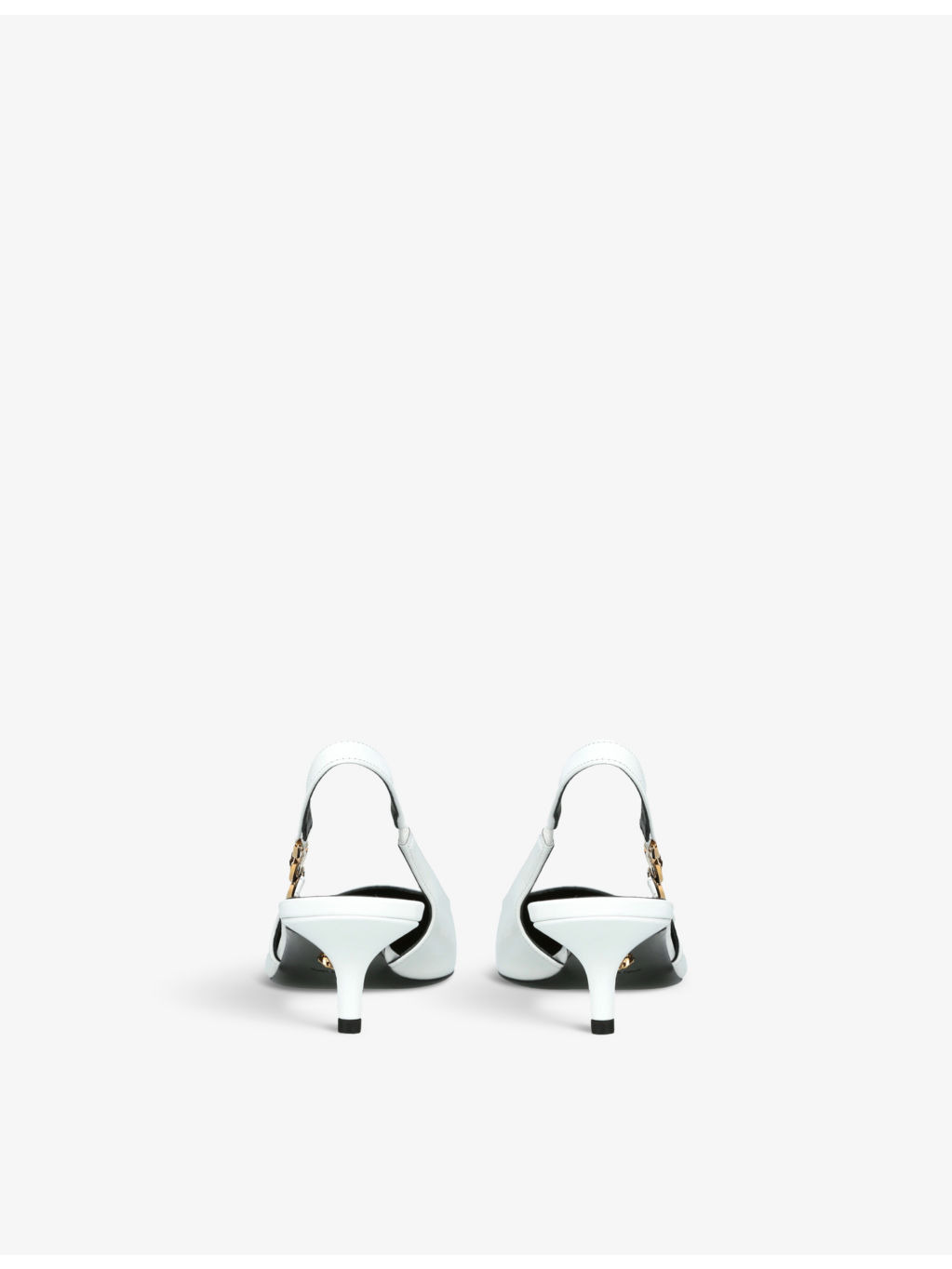 Medusa 40 leather slingback courts - 4