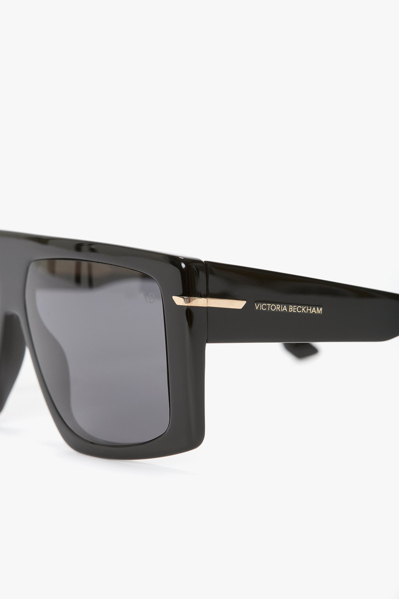 Oversized Flat Top Frame In Black 4