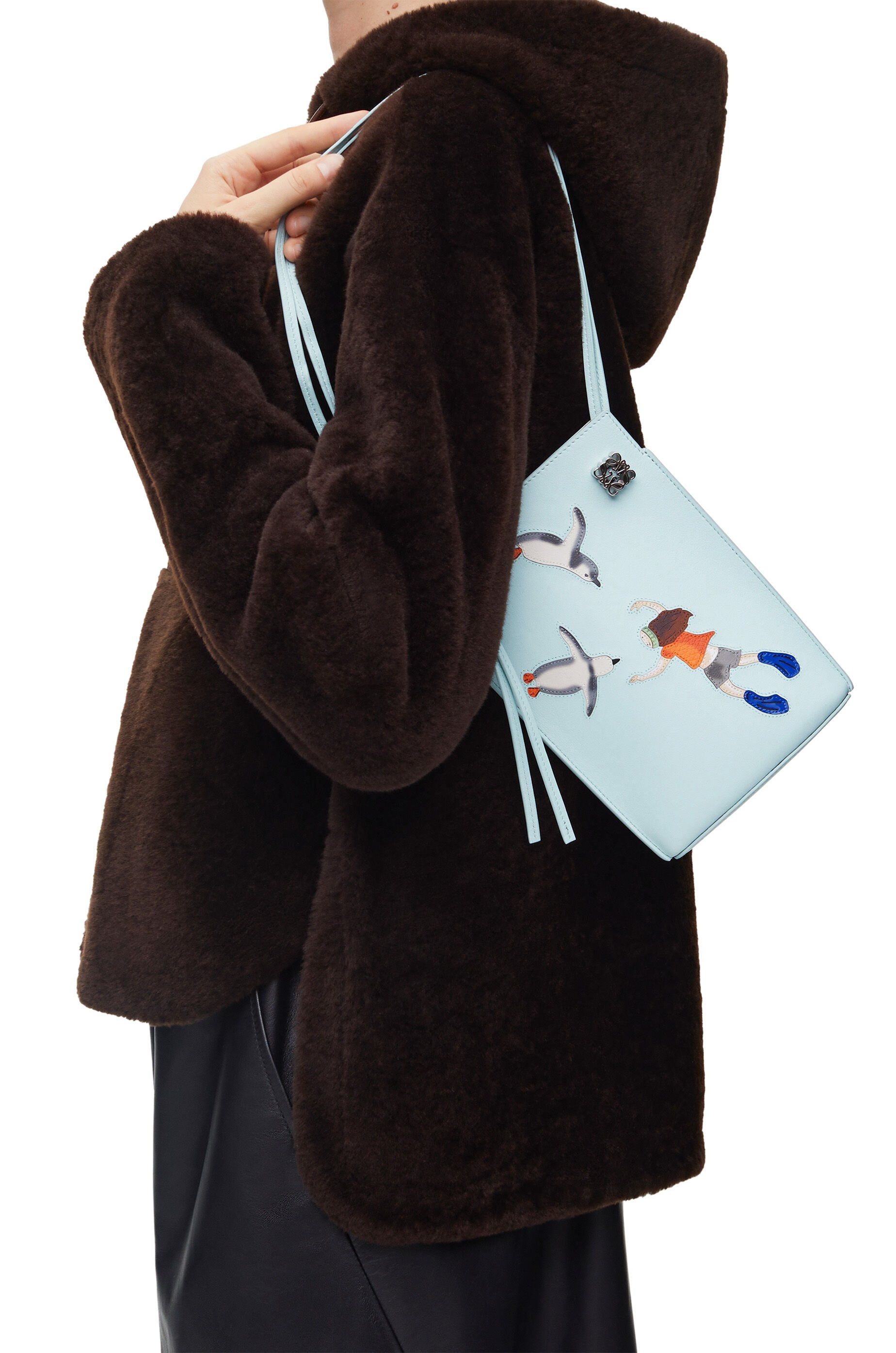 Penguin Dice pocket in satin calfskin - 3