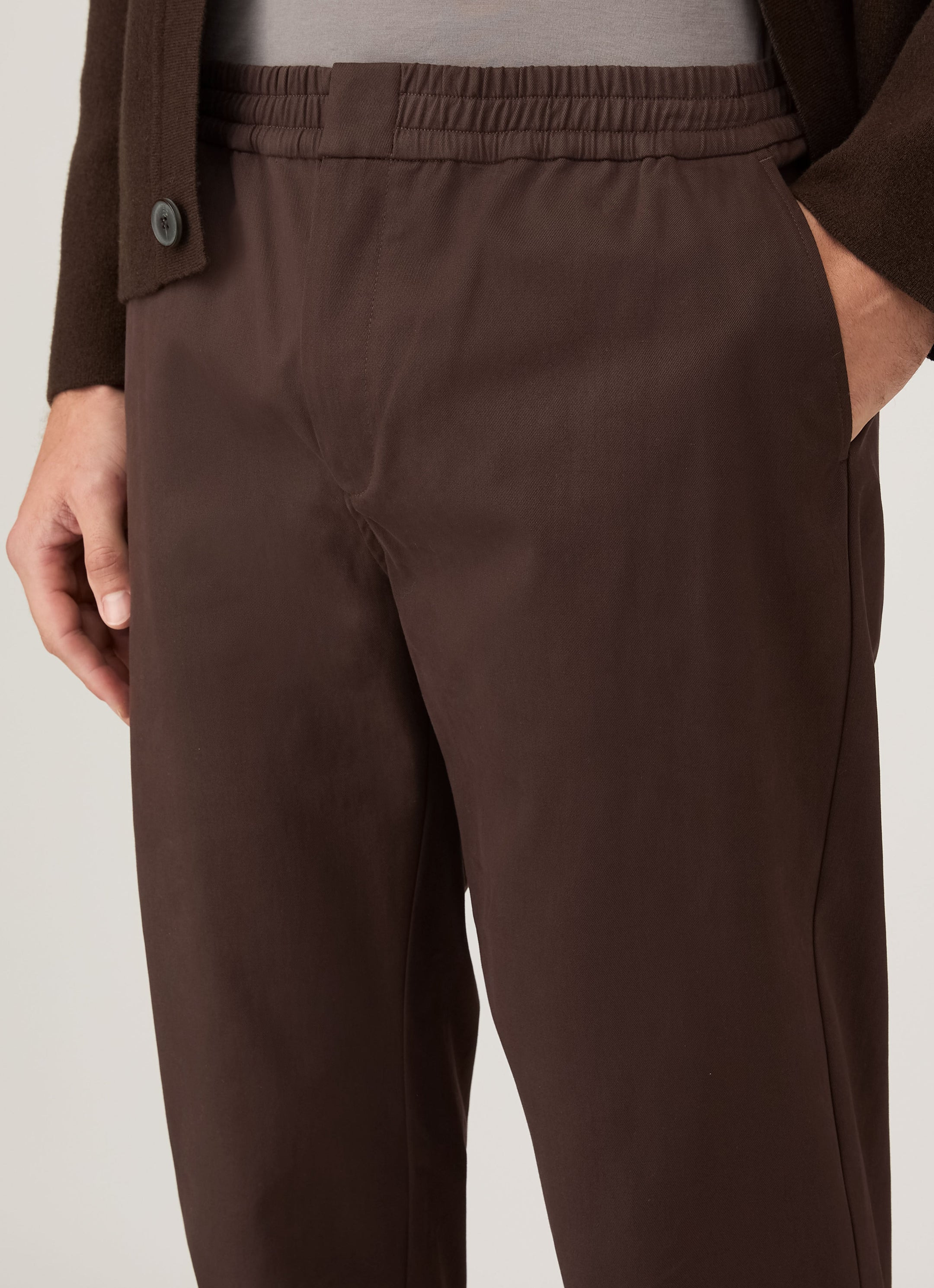 Cotton Cashmere Drawstring Trouser - 6