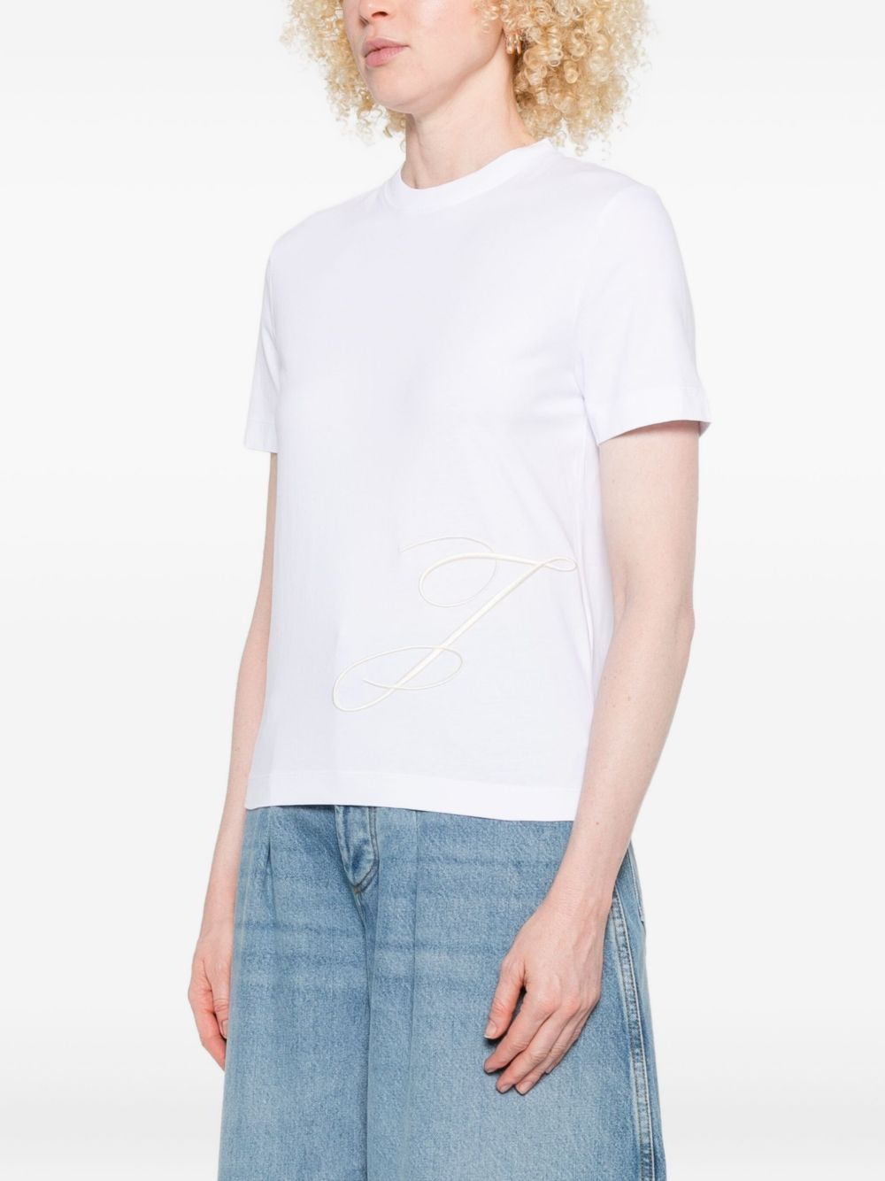 embroidered-logo short-sleeved T-shirt - 3