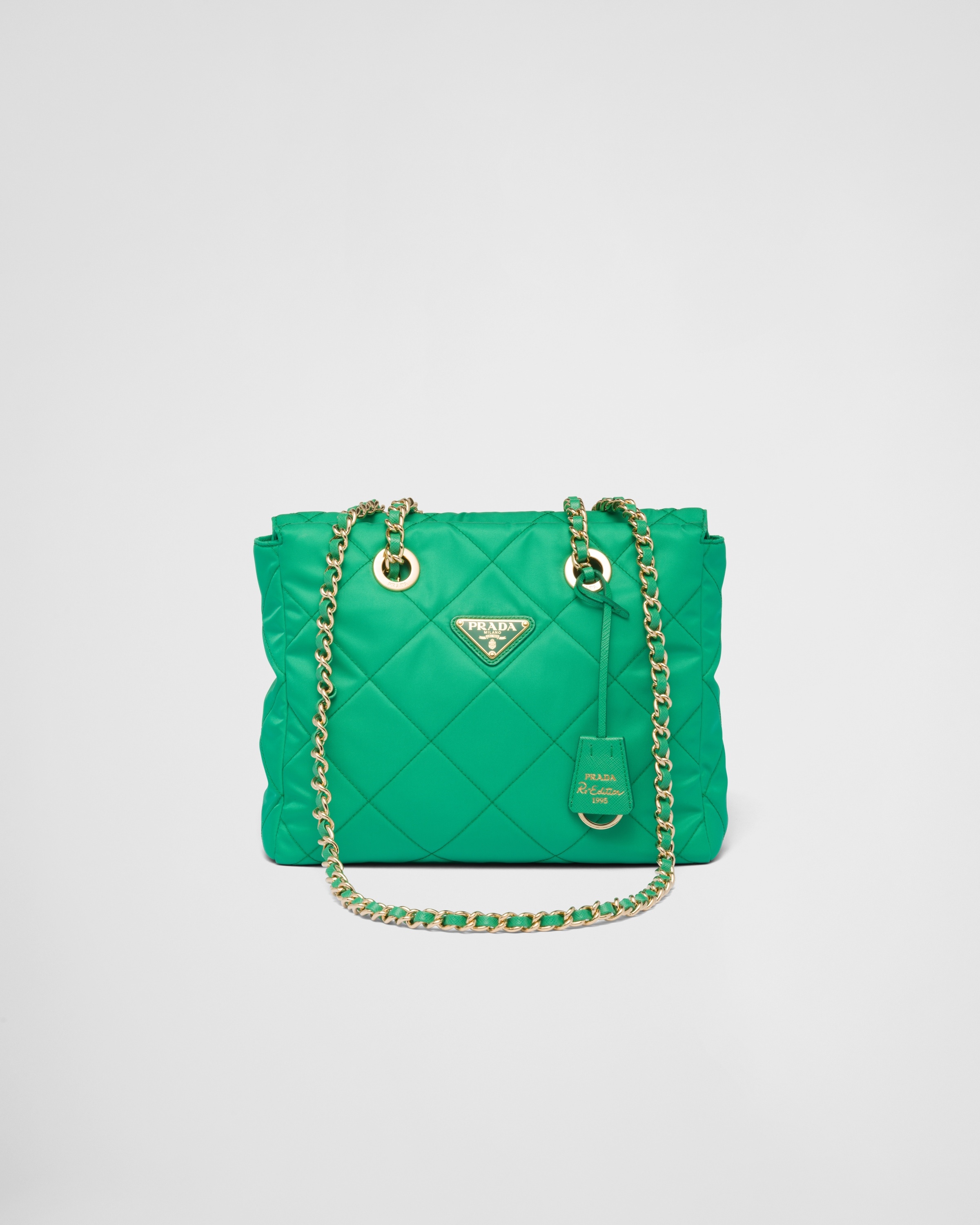 Prada Soft Padded Re-nylon Mini-bag in Green