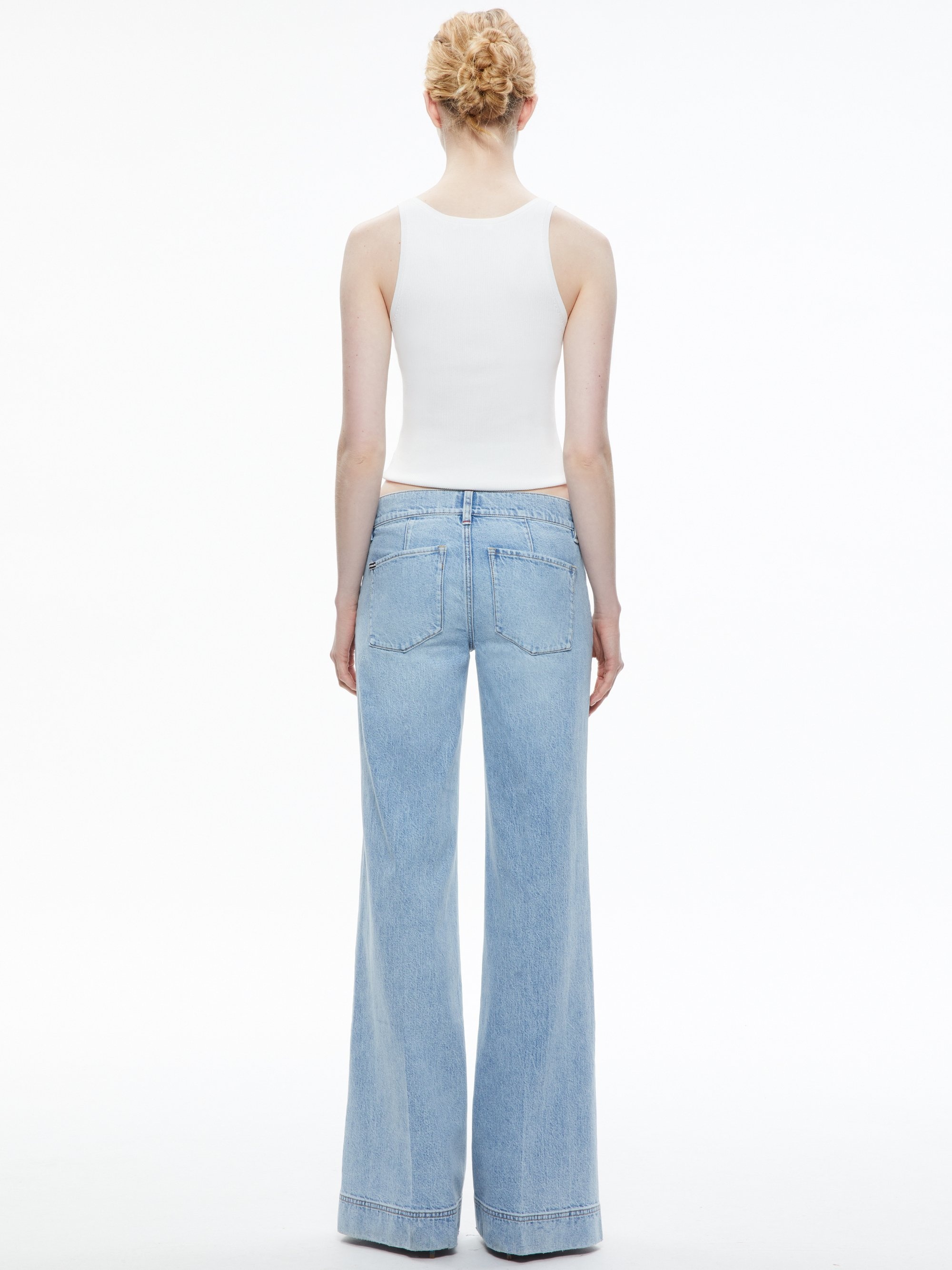 BRIAN PATCH POCKET WIDE LEG JEAN - 3