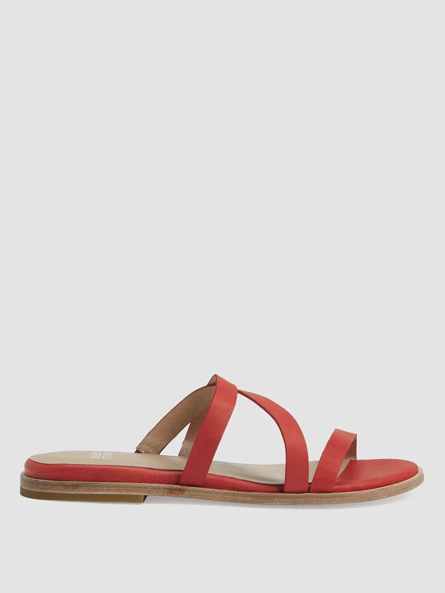 Kira Tumbled Leather Sandal - 1