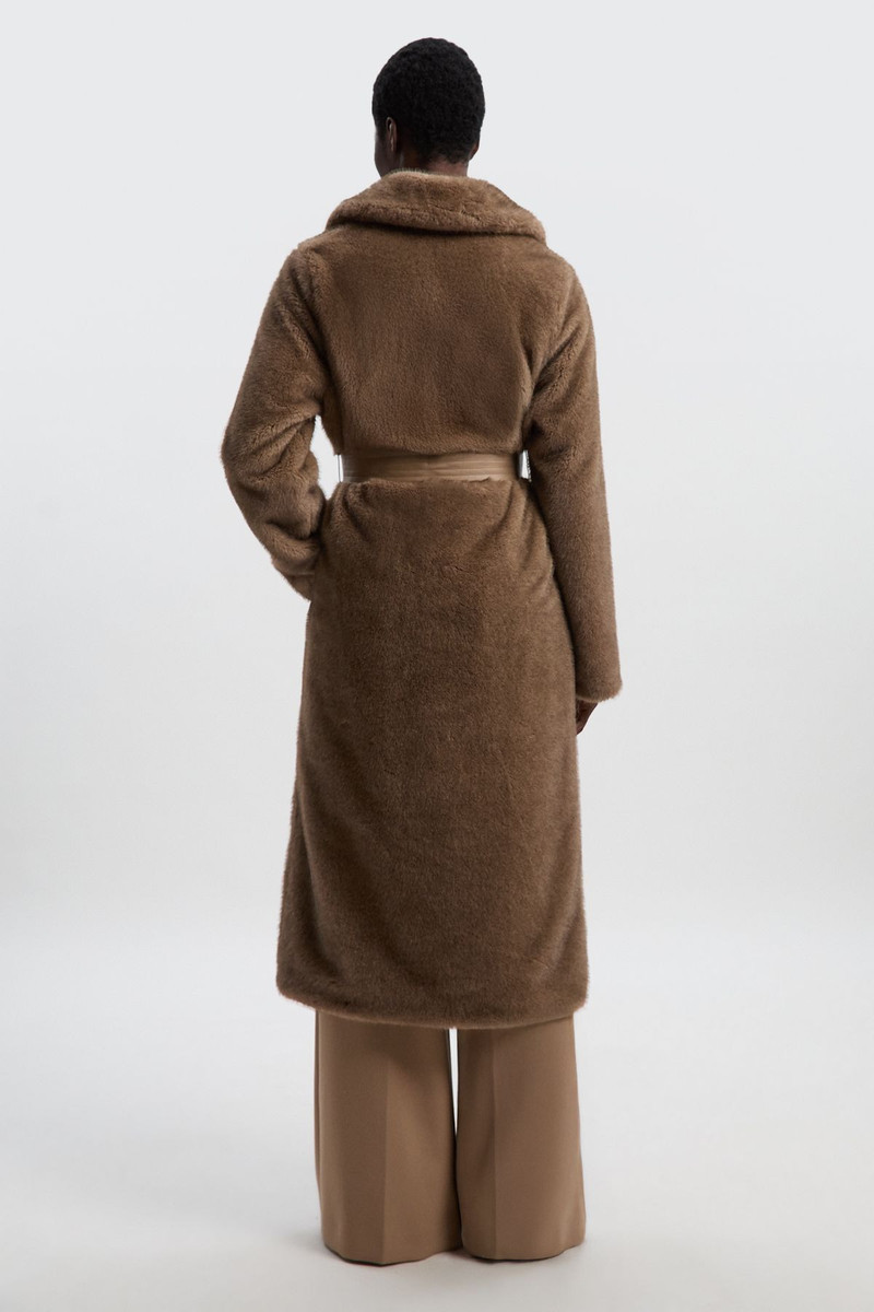Faux Fur Longline Coat 5