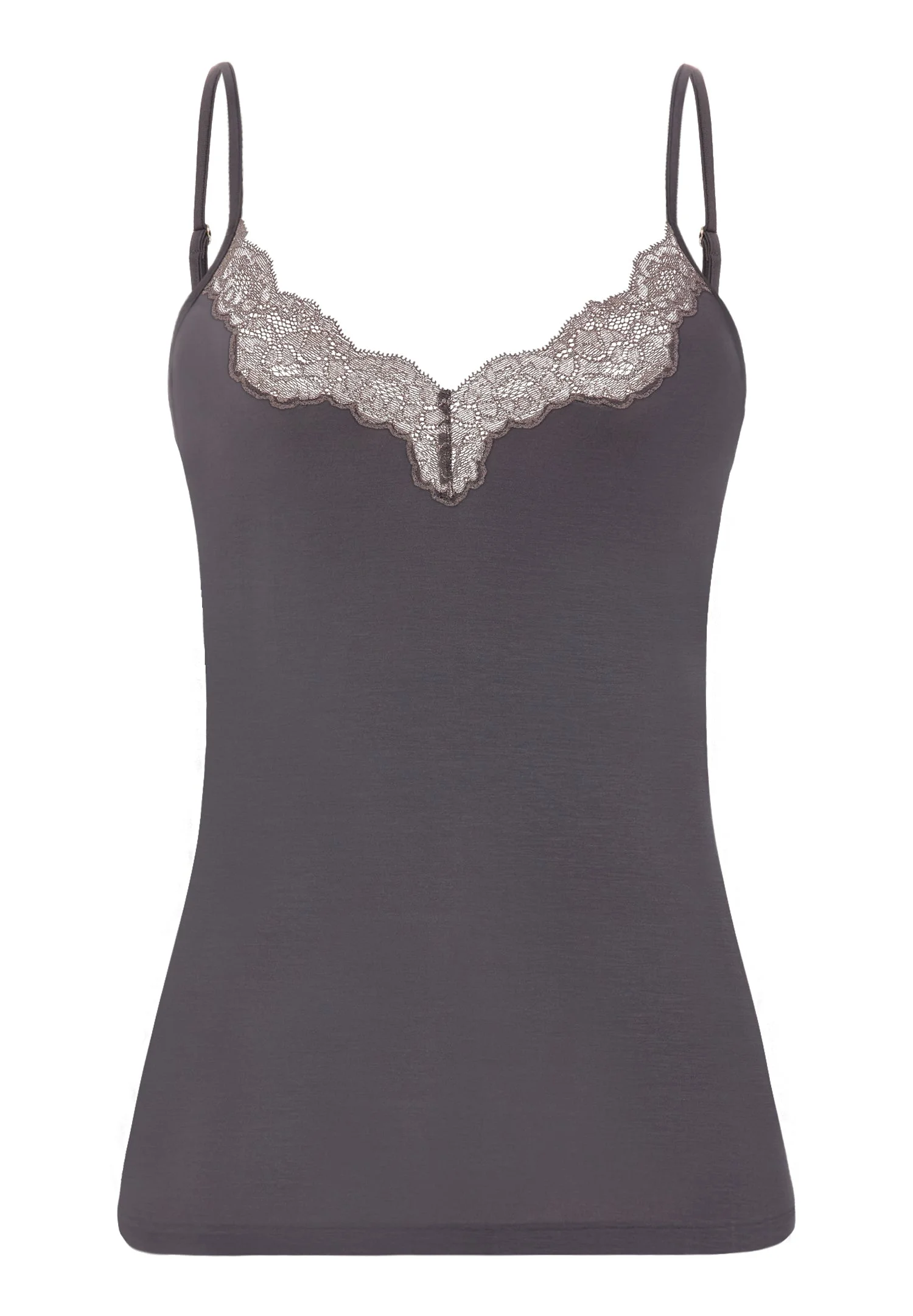 Dana Scalloped Lace V-Neck Camisole - 1