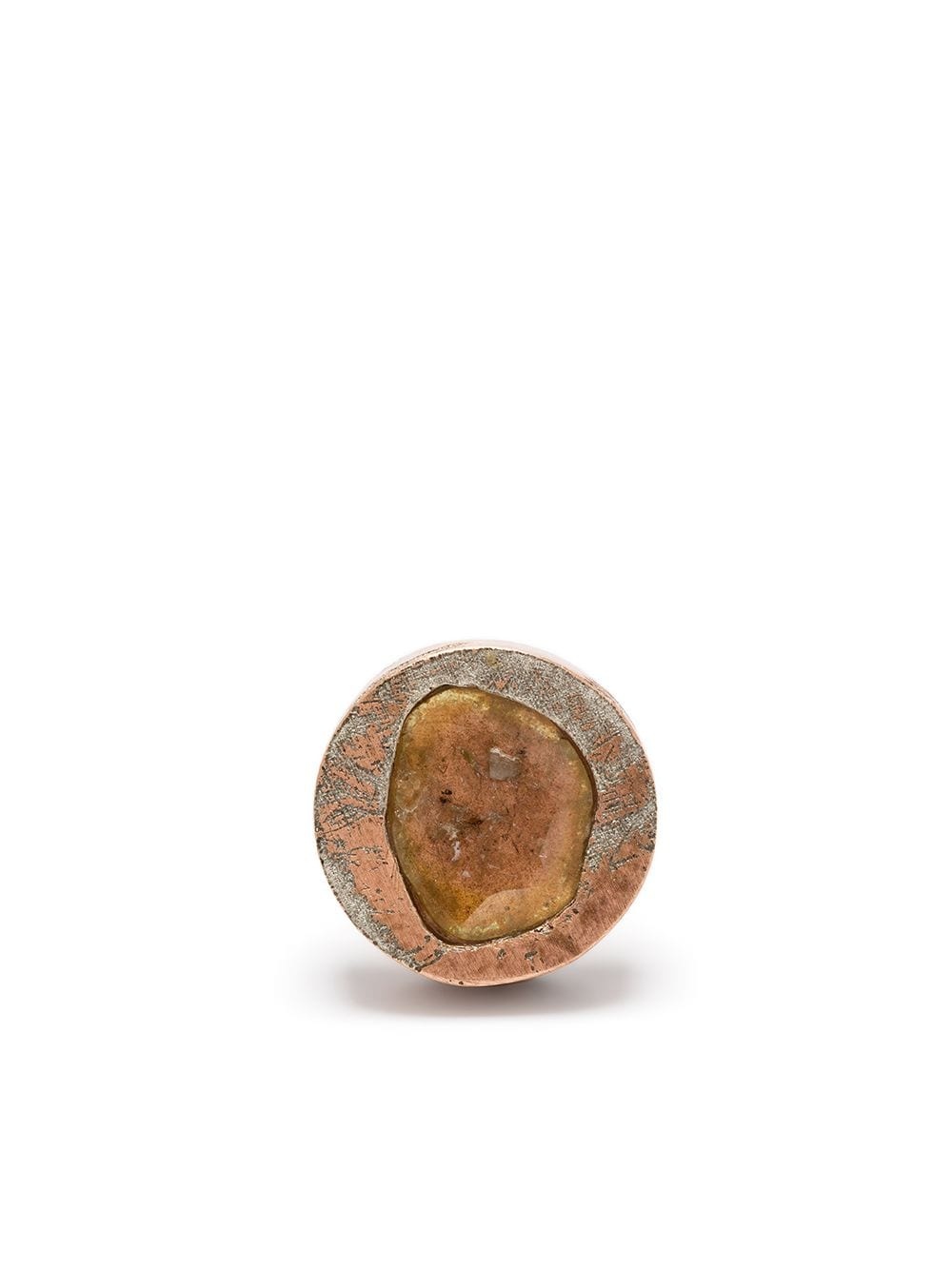 diamond-encrusted single earring - 1