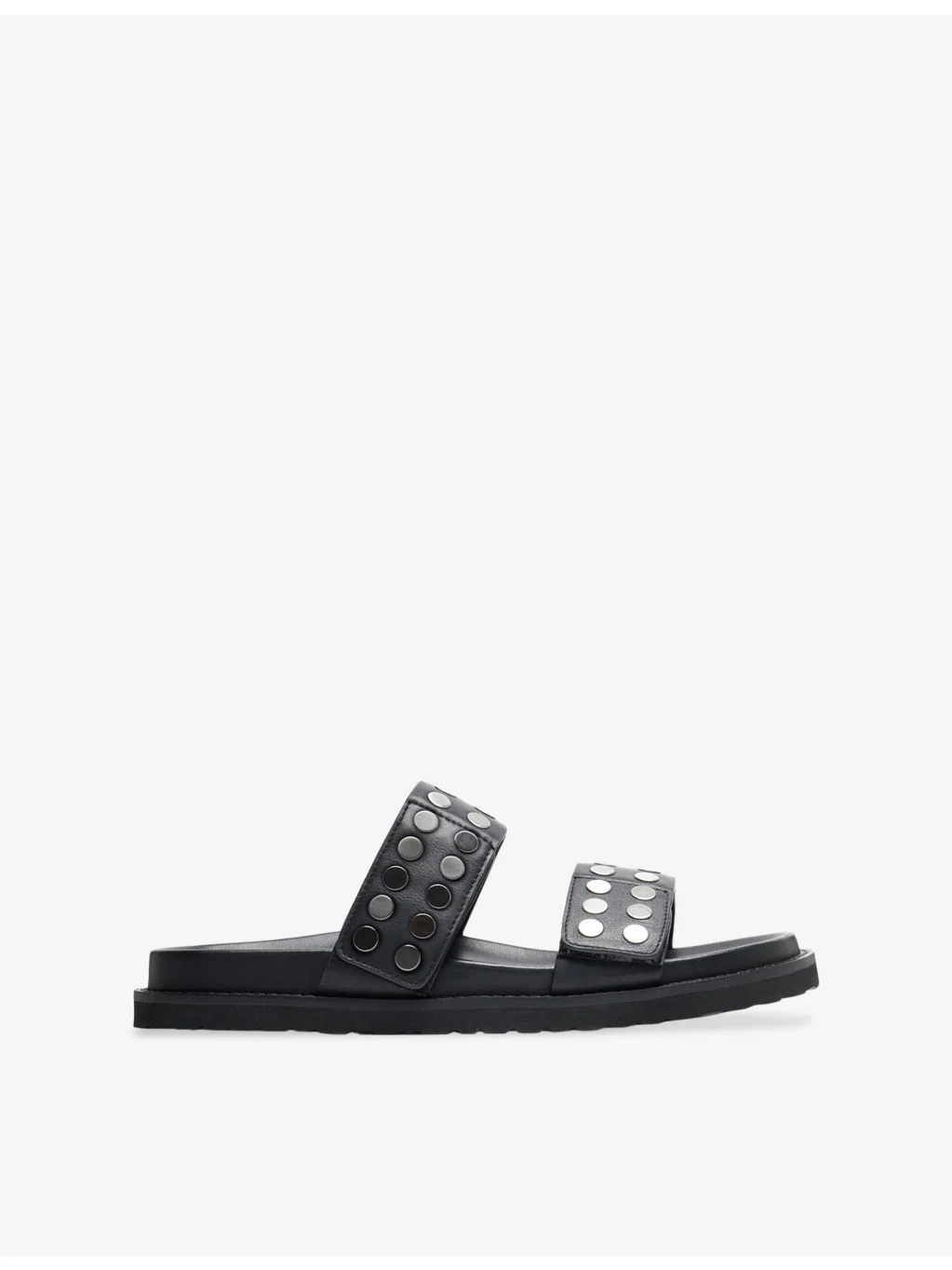 Studded Leather Sliders - 1