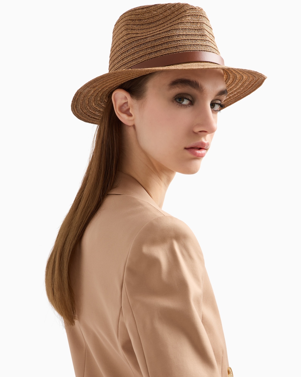 BRAIDED HEMP HAT WITH BAND - 3