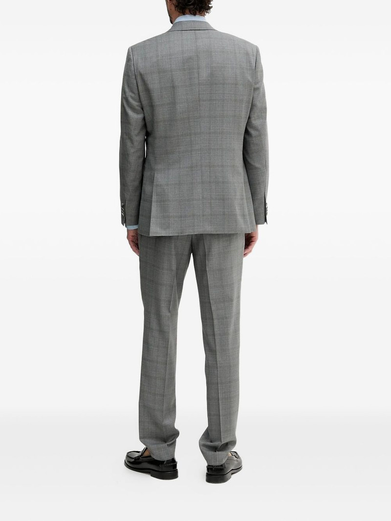 BOSS checked wool suit outlook
