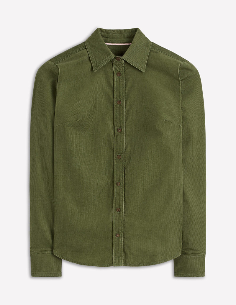 Sienna Cord Shirt-Fern 1