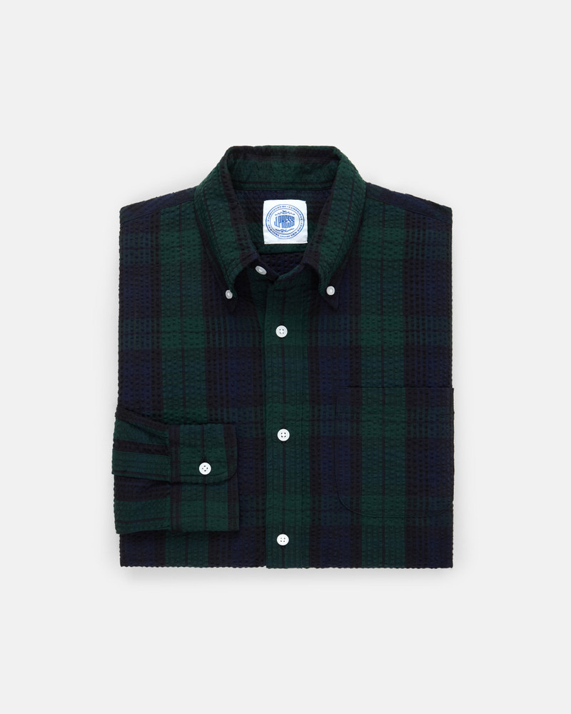 BLACKWATCH TARTAN SEERSUCKER SPORT SHIRT 1