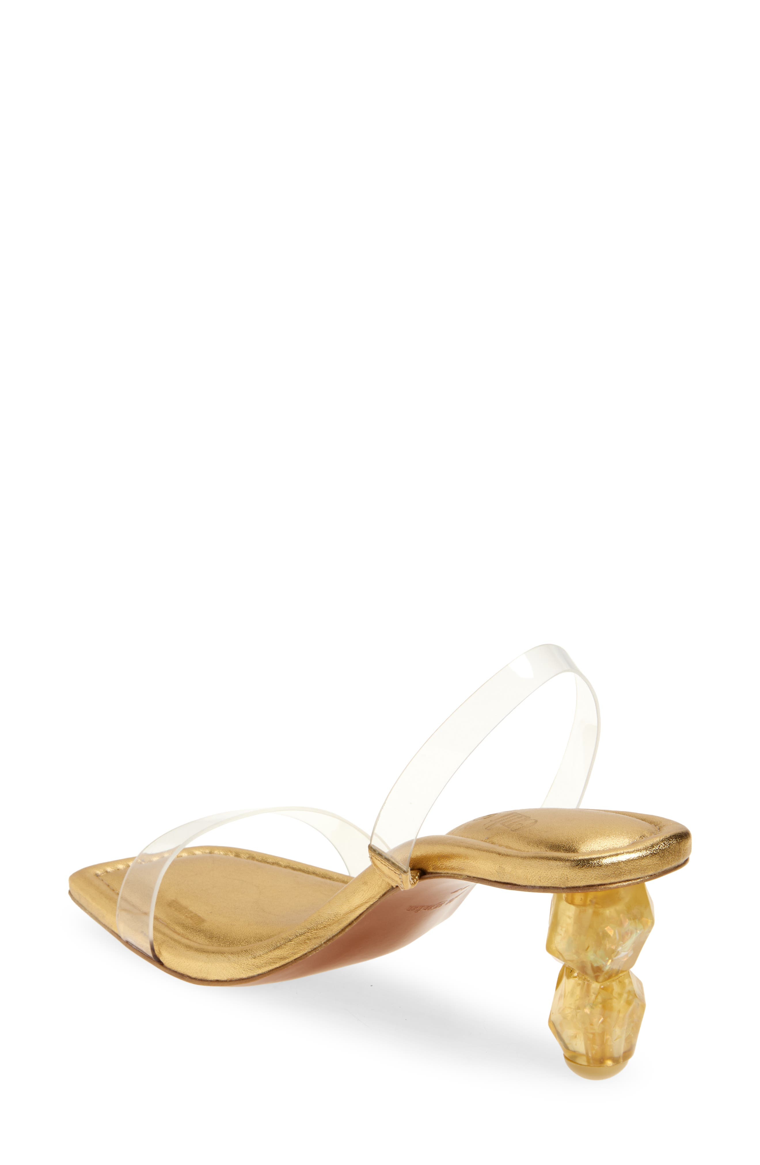 Cult Gaia Gracie Sandal in Clear/Gold at Nordstrom - 2