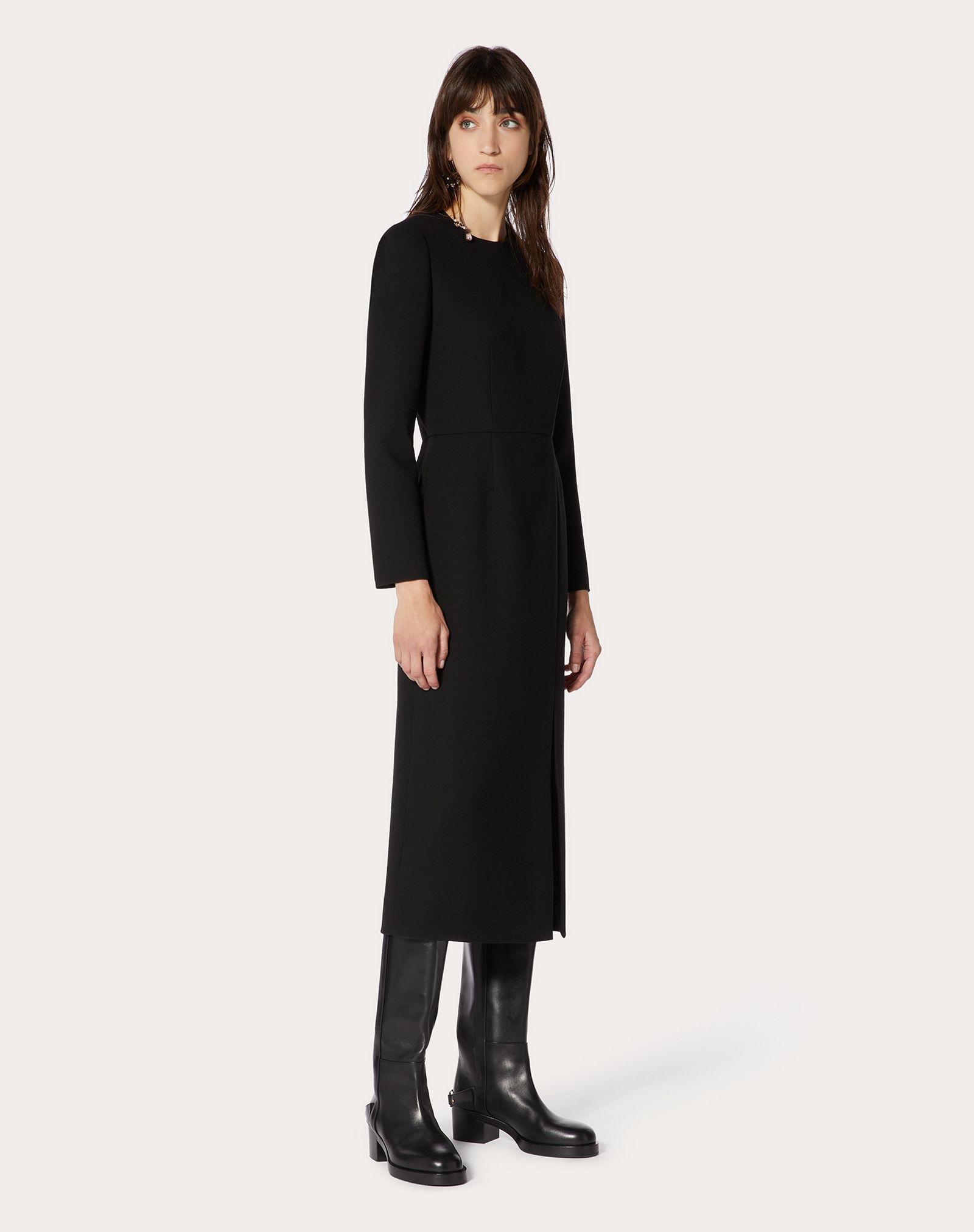 Stretch Double Crepe Wool Dress - 2