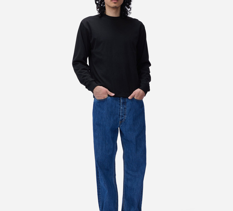 Heavyweight Boxy Long Sleeve T-shirt - Black 4