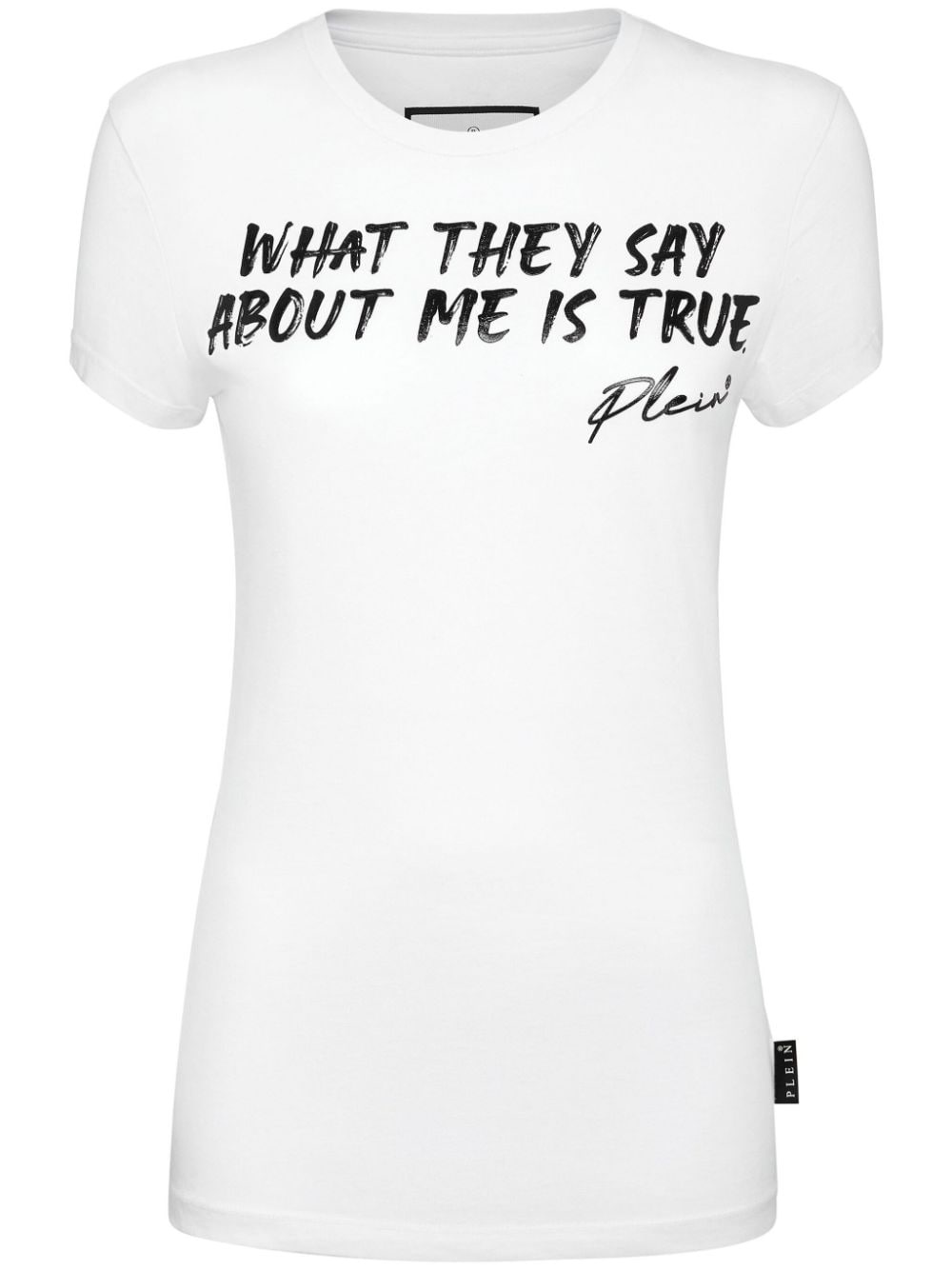 Sexy Pure slogan-embossed cotton T-shirt - 1