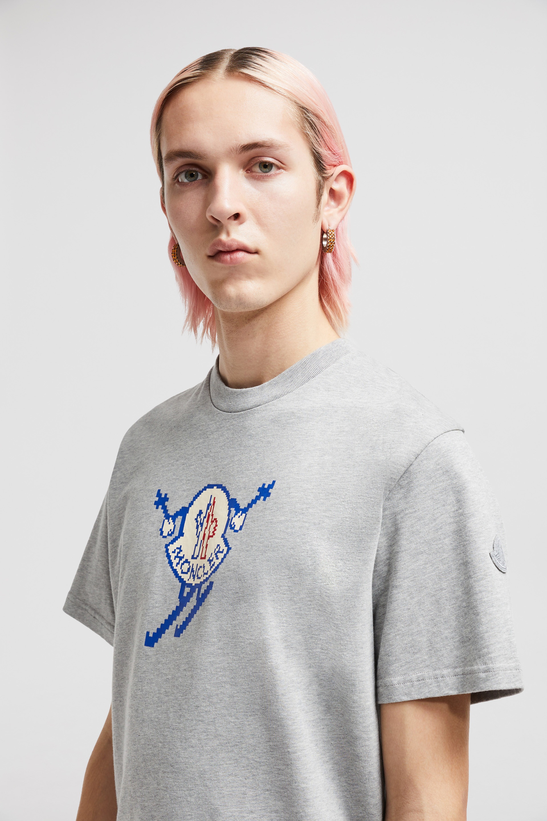 Moncler Moncler Skiing Pixel Logo T-Shirt | endclothing