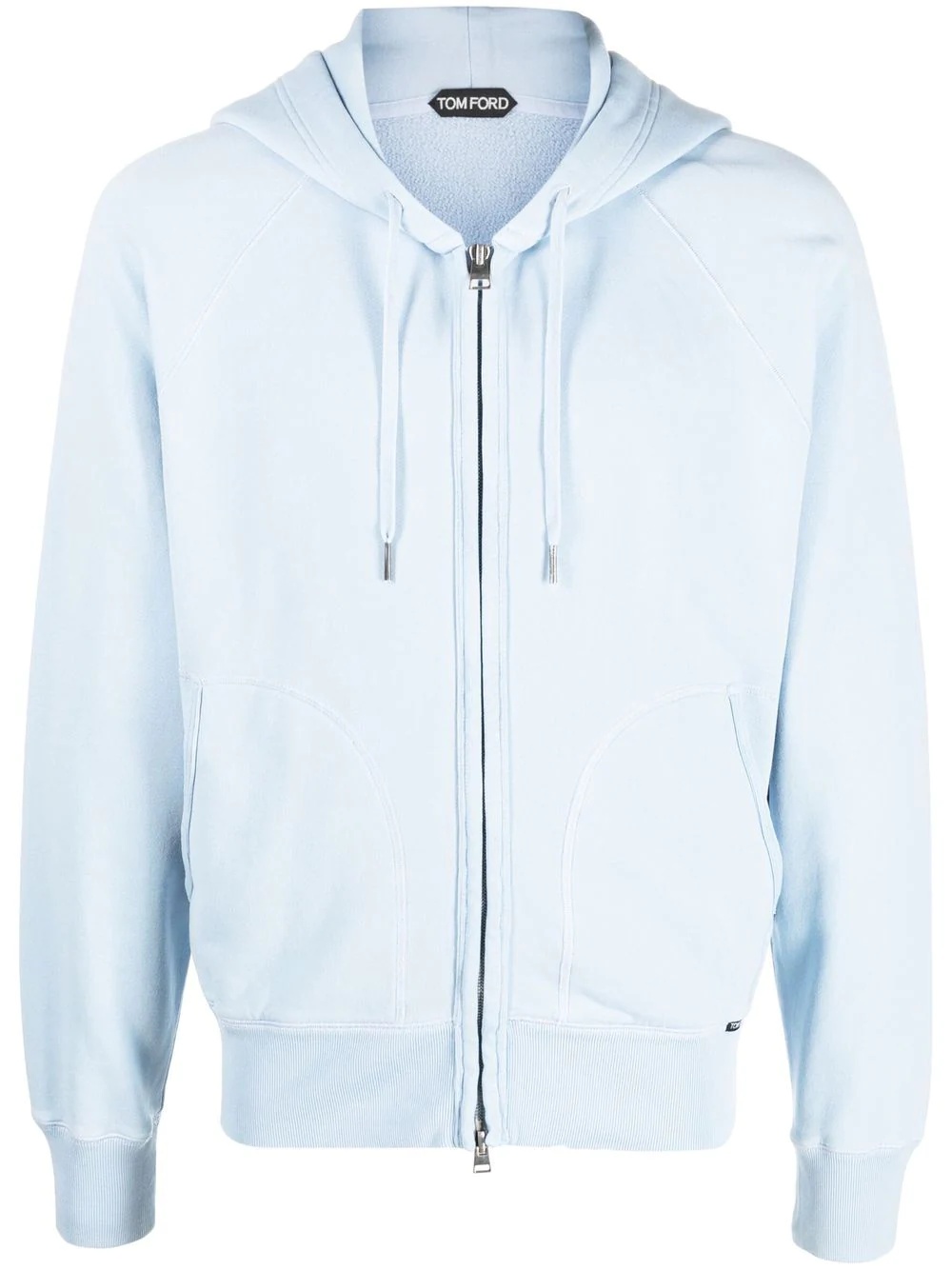 zip-up cotton hoodie - 1