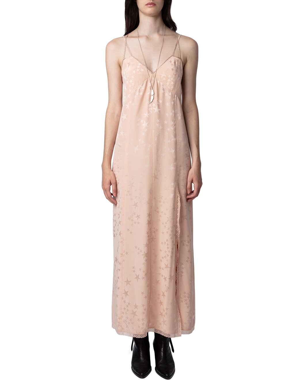 Zadig & Voltaire Rohal Jac Stars Strass Silk Dress - 1