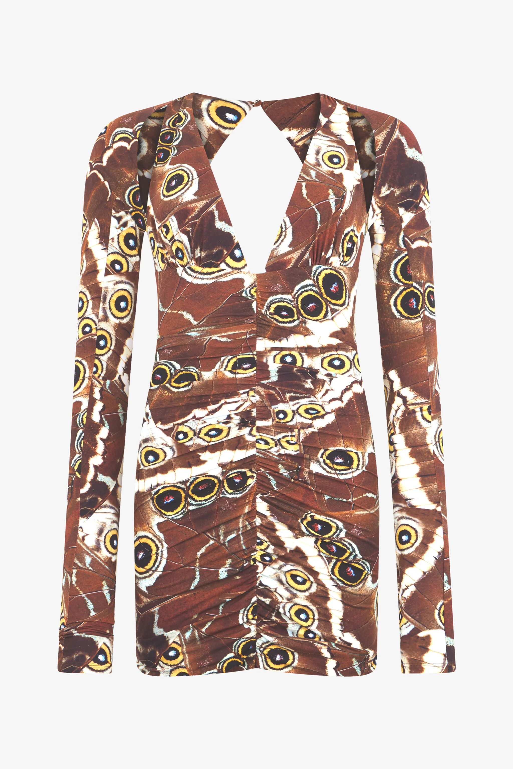 Mini Butterfly Print Dress - 1