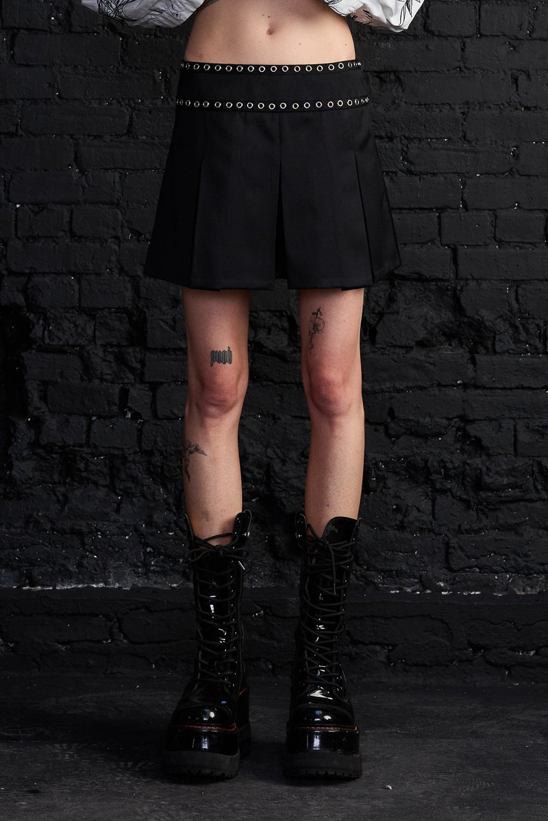 PLEATED MINI SKORT 3